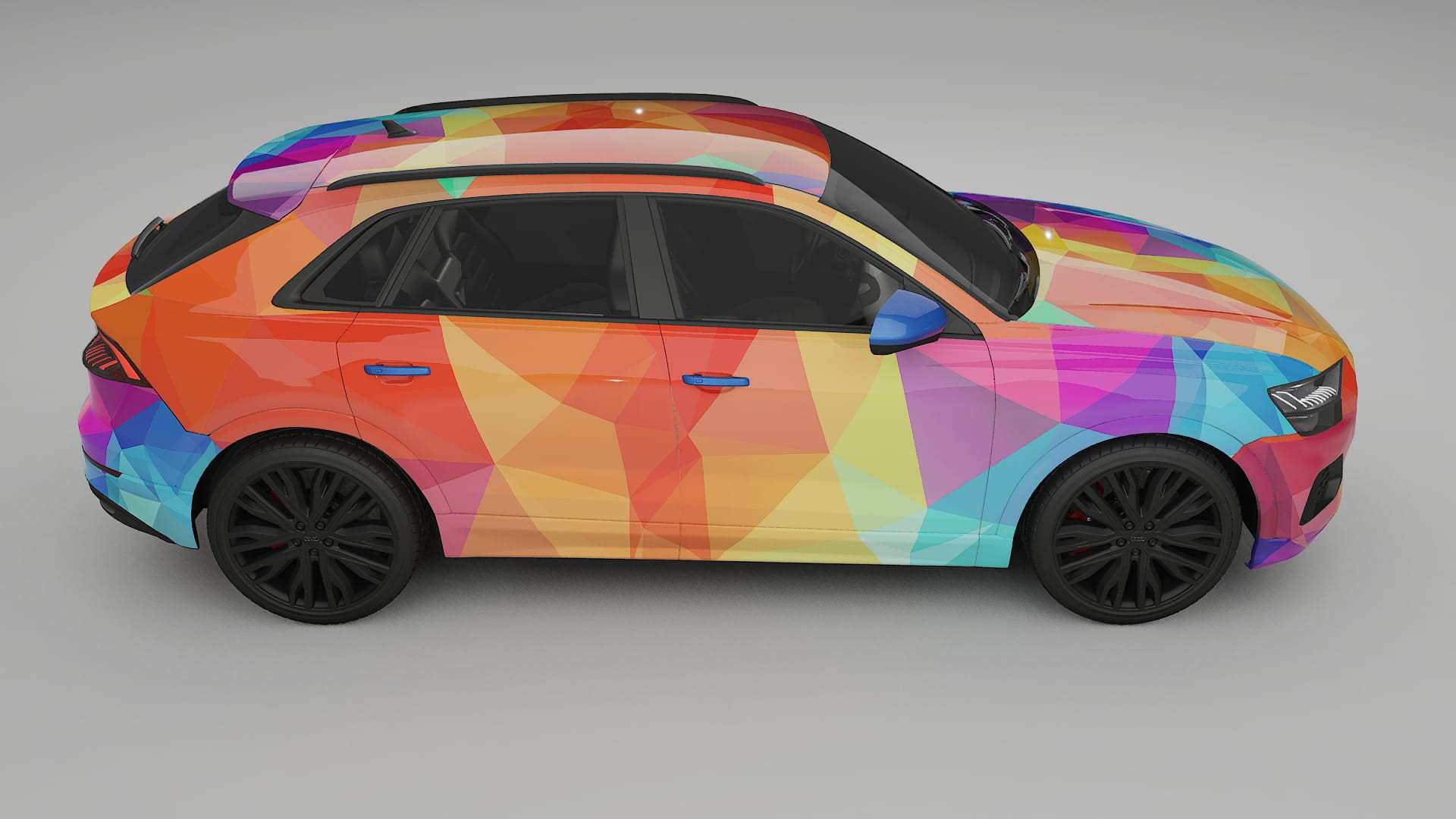 Audi Q8 F1 prefacelift pre-LCI VECTOR VIBE – Design-Wrap PPF-Kit aus bedruckbarer Polyurethanfolie