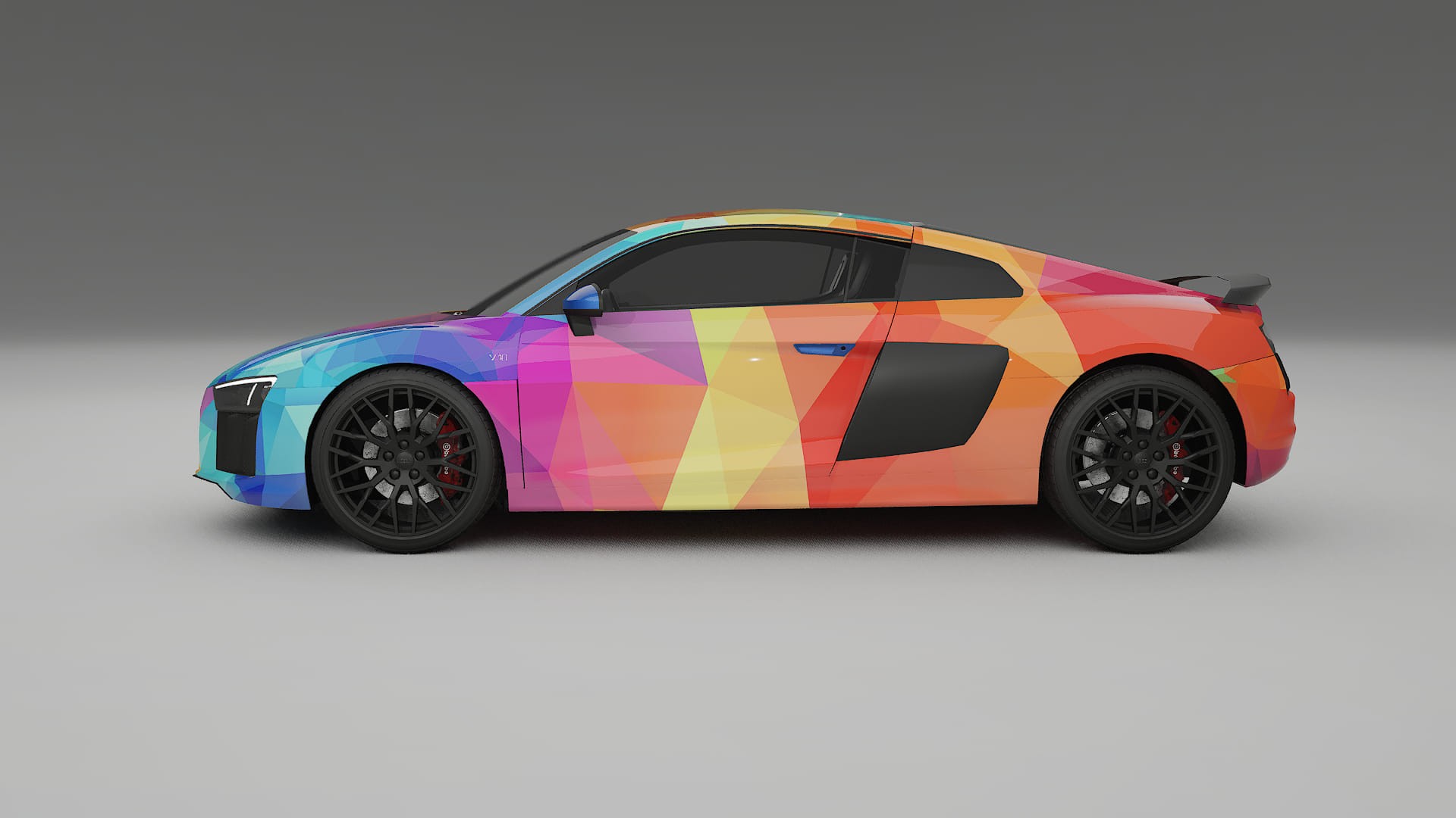 Audi R8 typ-4S prefacelift pre-LCI VECTOR VIBE – Design-Wrap PPF-Kit aus bedruckbarer Polyurethanfolie