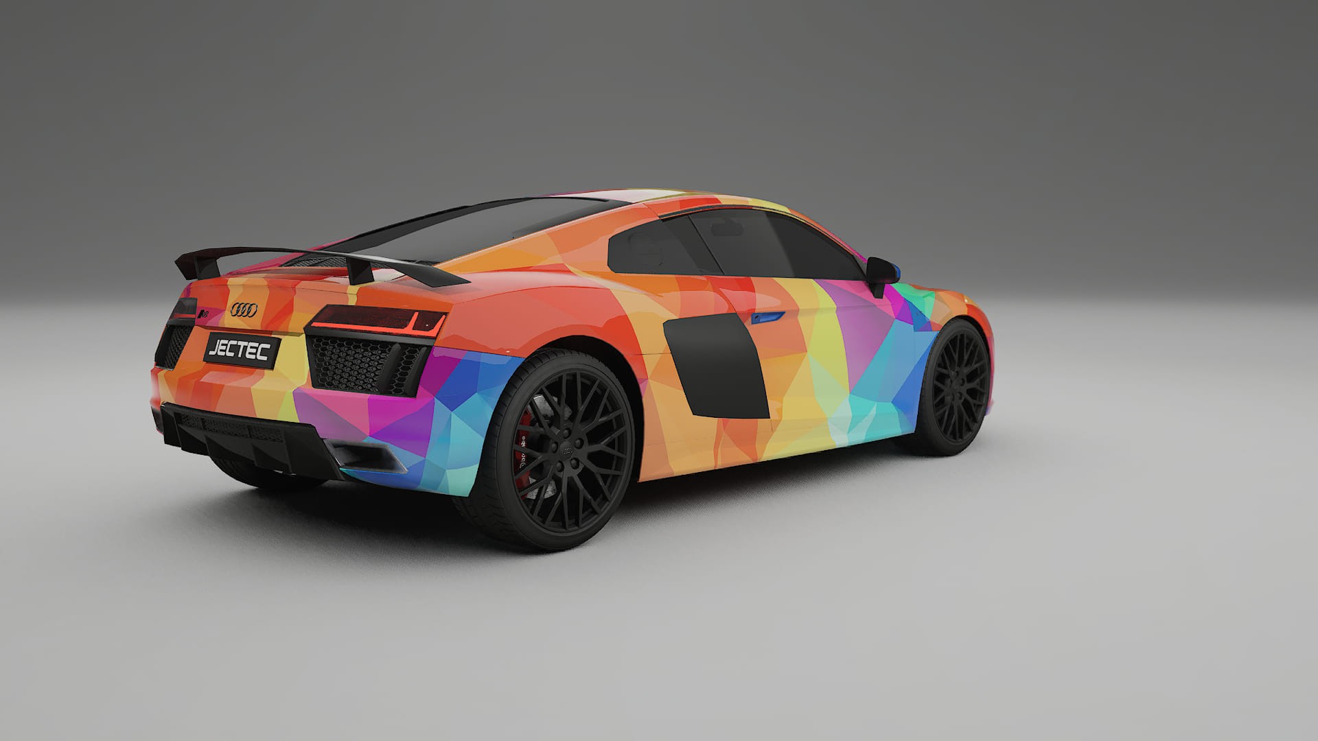 Audi R8 typ-4S prefacelift pre-LCI VECTOR VIBE – Design-Wrap PPF-Kit aus bedruckbarer Polyurethanfolie