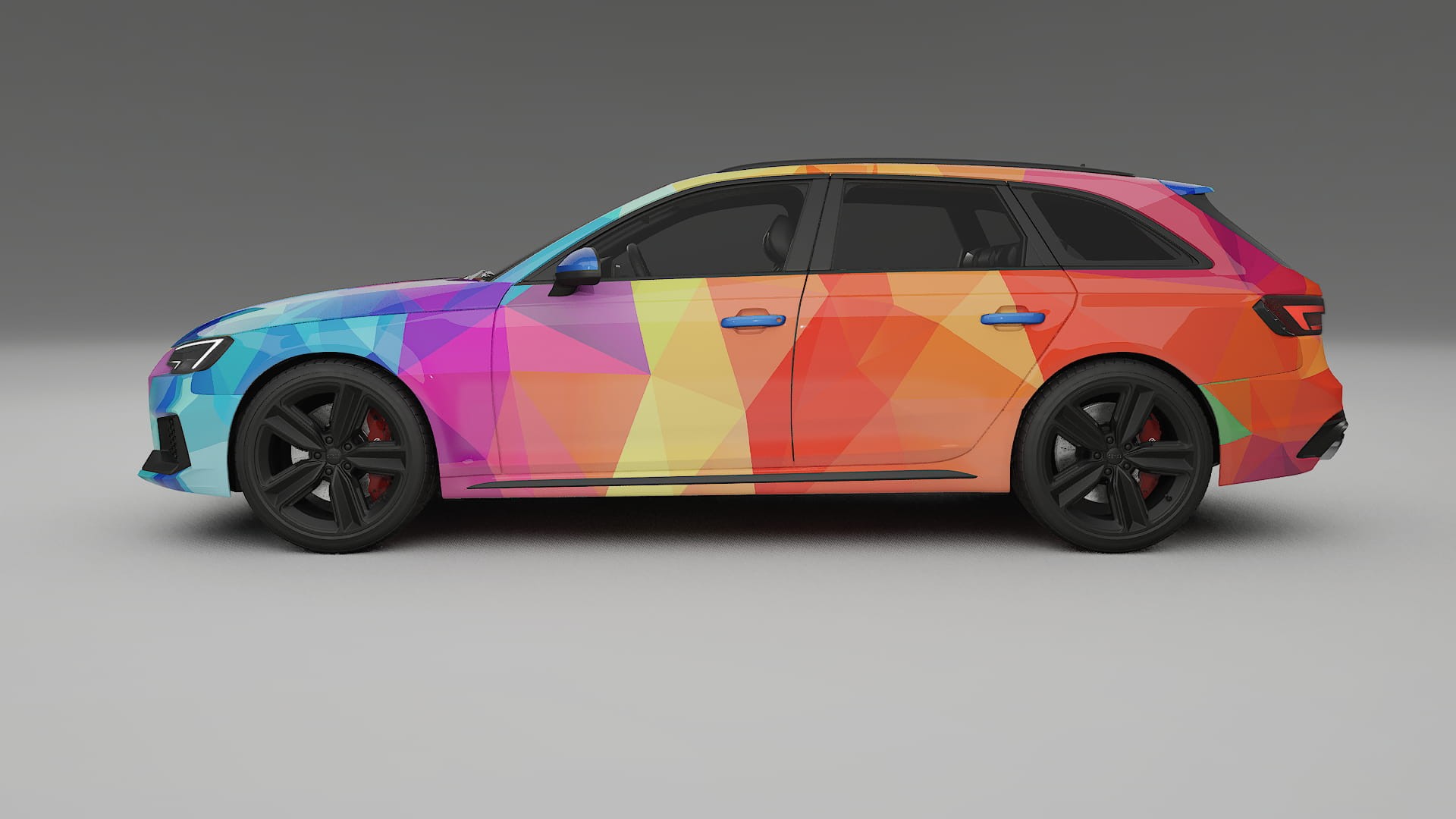 Audi RS4 Avant B9 prefacelift pre-LCI VECTOR VIBE – Design-Wrap PPF-Kit aus bedruckbarer Polyurethanfolie