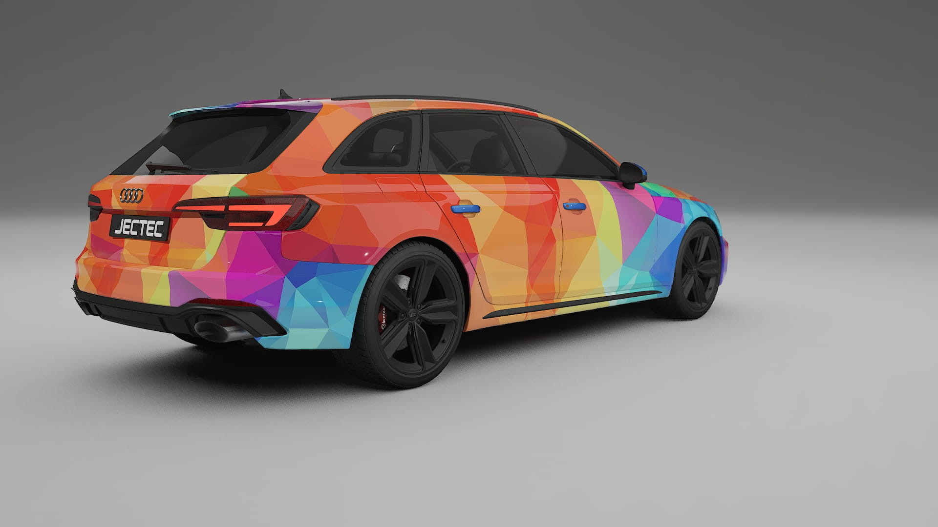 Audi RS4 Avant B9 prefacelift pre-LCI VECTOR VIBE – Design-Wrap PPF-Kit aus bedruckbarer Polyurethanfolie