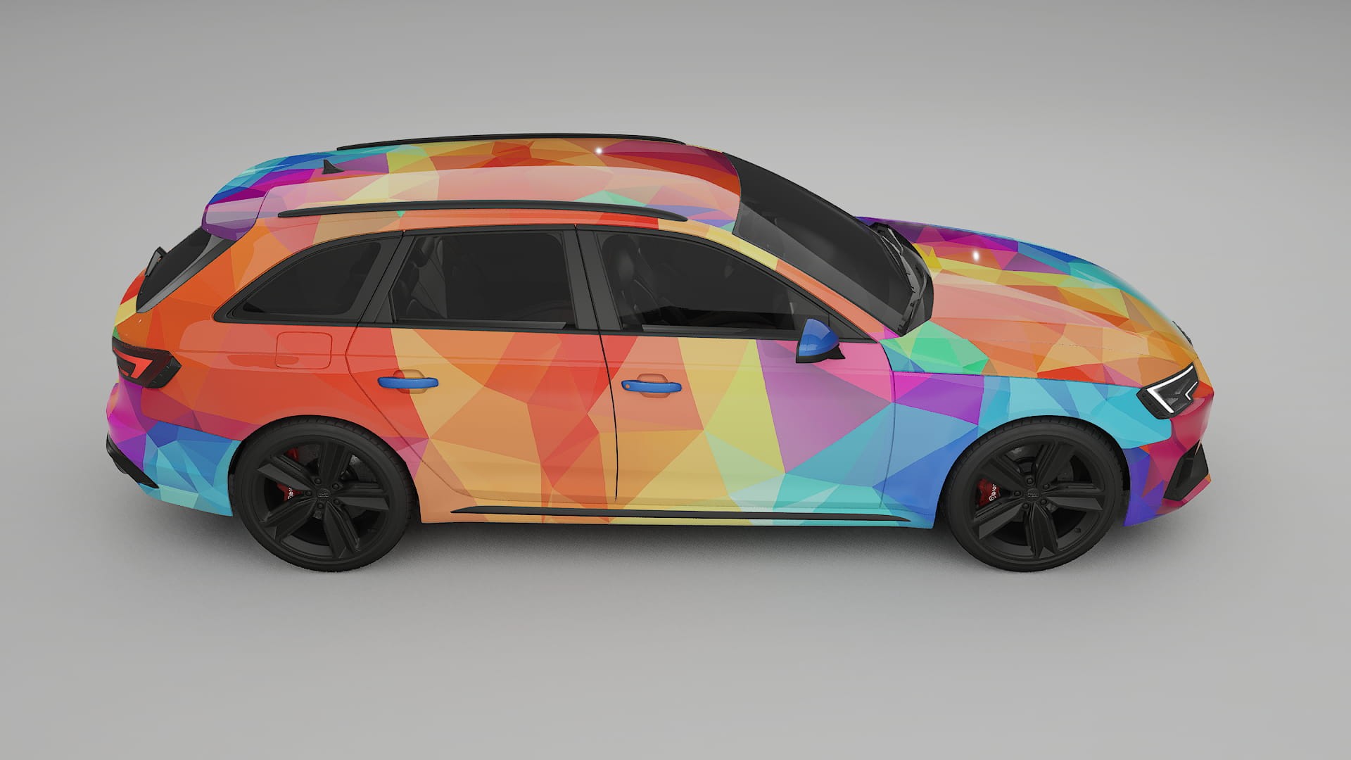Audi RS4 Avant B9 prefacelift pre-LCI VECTOR VIBE – Design-Wrap PPF-Kit aus bedruckbarer Polyurethanfolie