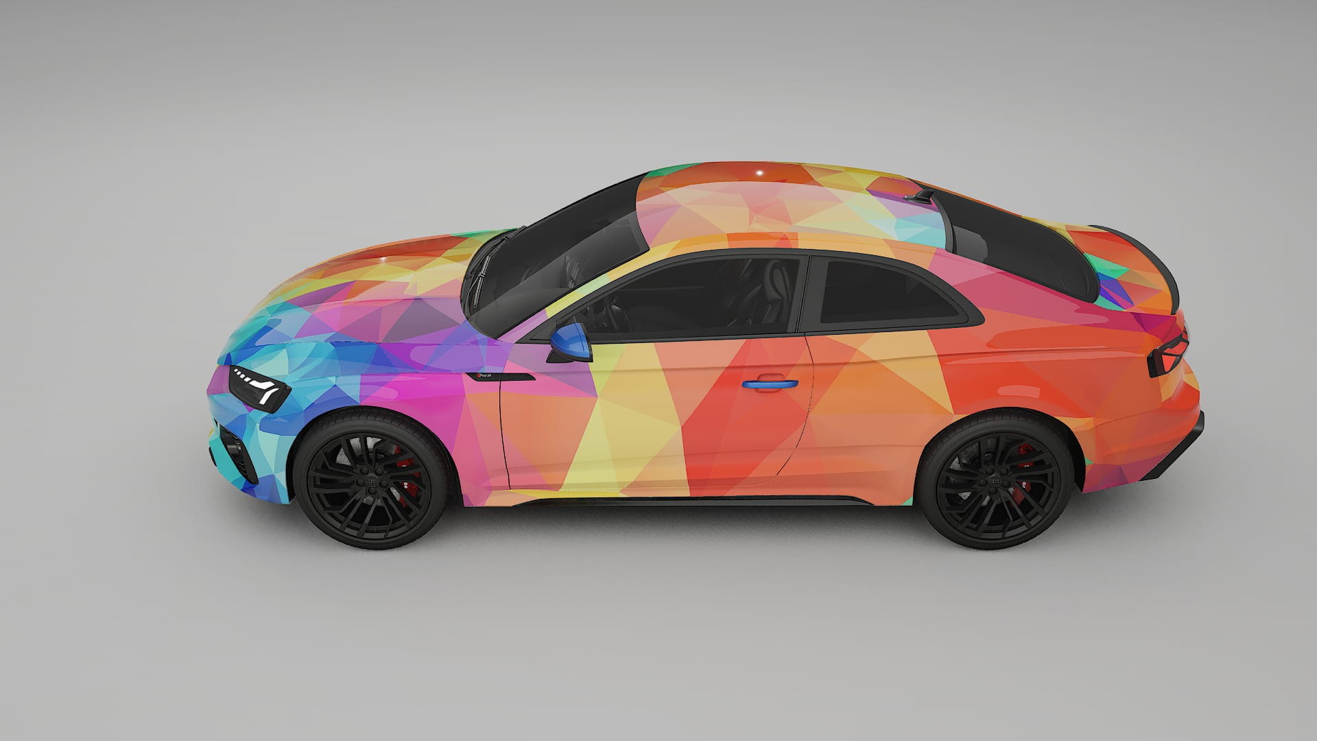 Audi RS5 Coupe B9 facelift pre-LCI VECTOR VIBE – Design-Wrap PPF-Kit aus bedruckbarer Polyurethanfolie