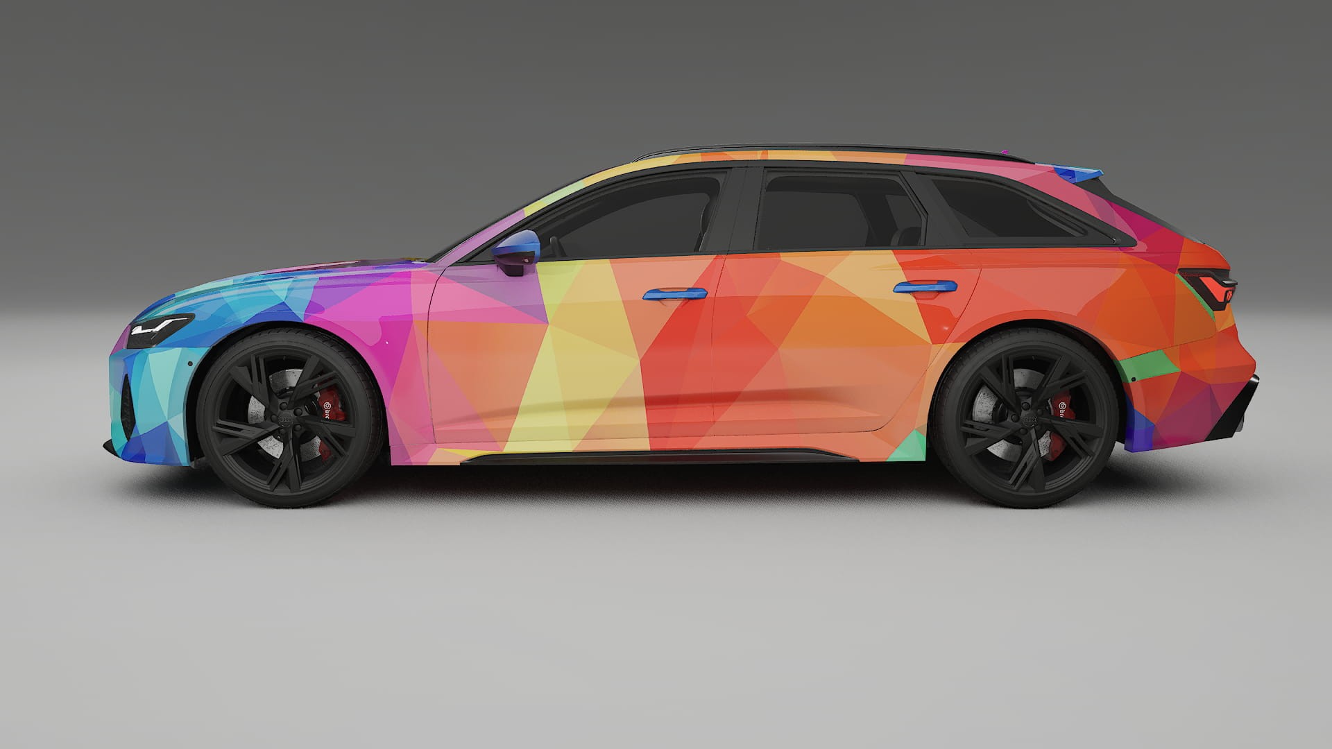 Audi RS6 Avant C8 facelift LCI VECTOR VIBE – Design-Wrap PPF-Kit aus bedruckbarer Polyurethanfolie