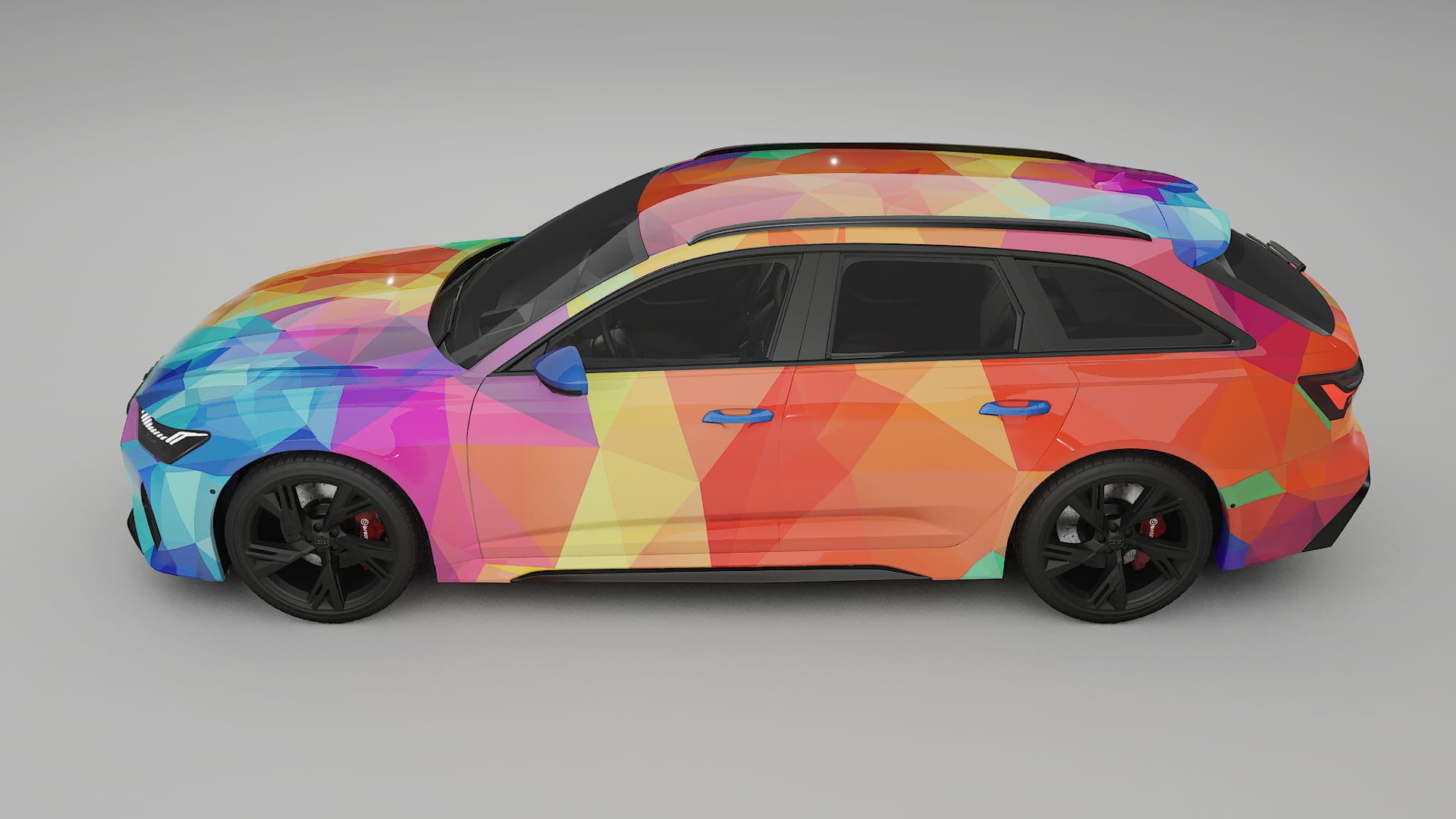 Audi RS6 Avant C8 facelift LCI VECTOR VIBE – Design-Wrap PPF-Kit aus bedruckbarer Polyurethanfolie