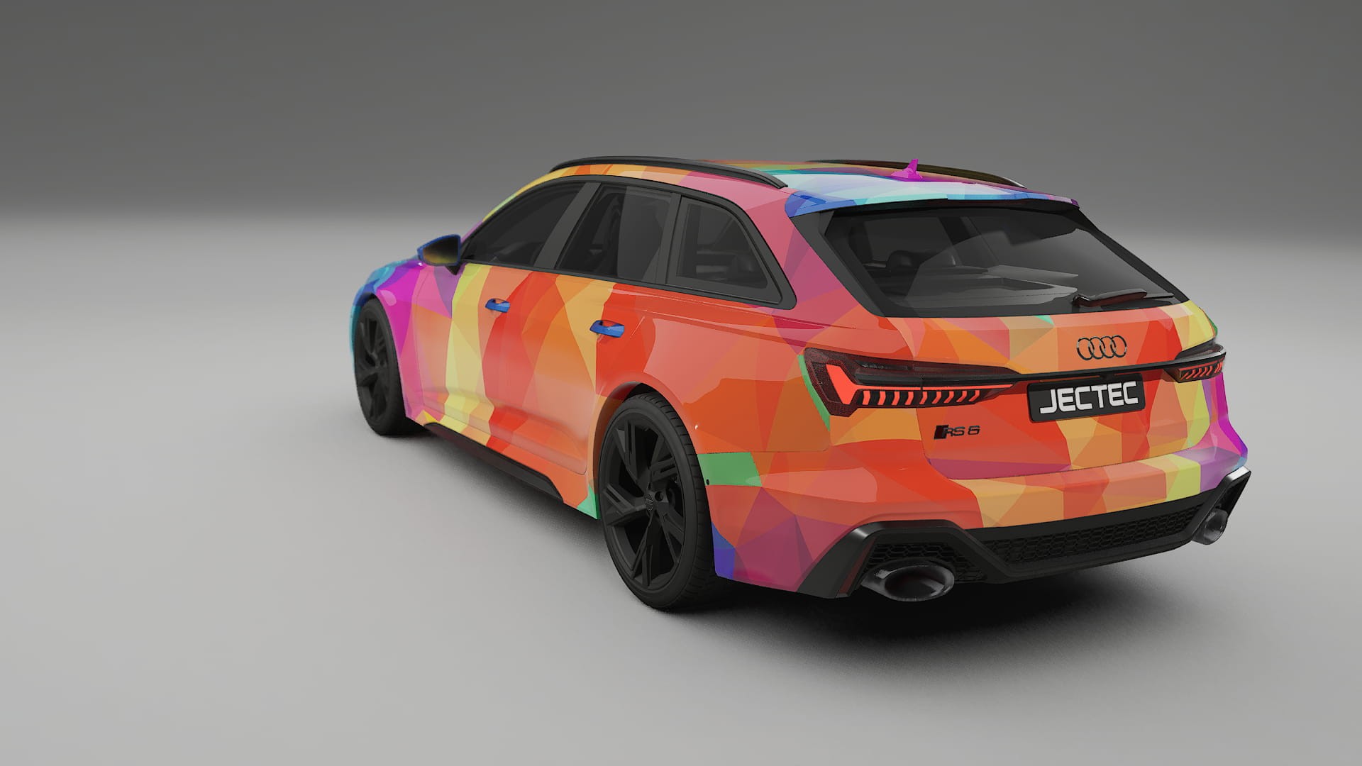 Audi RS6 Avant C8 facelift LCI VECTOR VIBE – Design-Wrap PPF-Kit aus bedruckbarer Polyurethanfolie