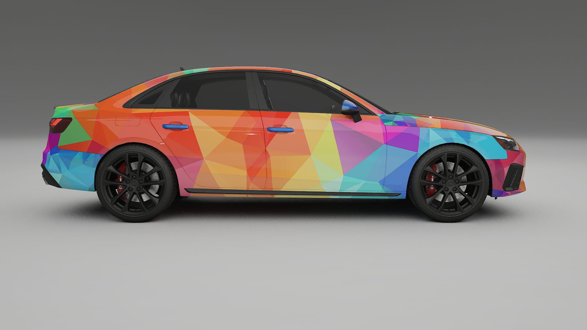 Audi S4 Sedan B9 facelift LCI VECTOR VIBE – Design-Wrap PPF-Kit aus bedruckbarer Polyurethanfolie