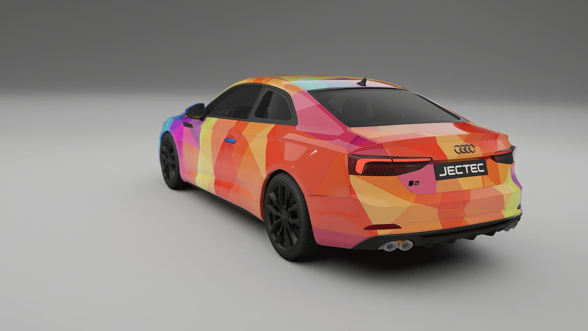 Audi S5 B9 prefacelift pre-LCI VECTOR VIBE – Design-Wrap PPF-Kit aus bedruckbarer Polyurethanfolie