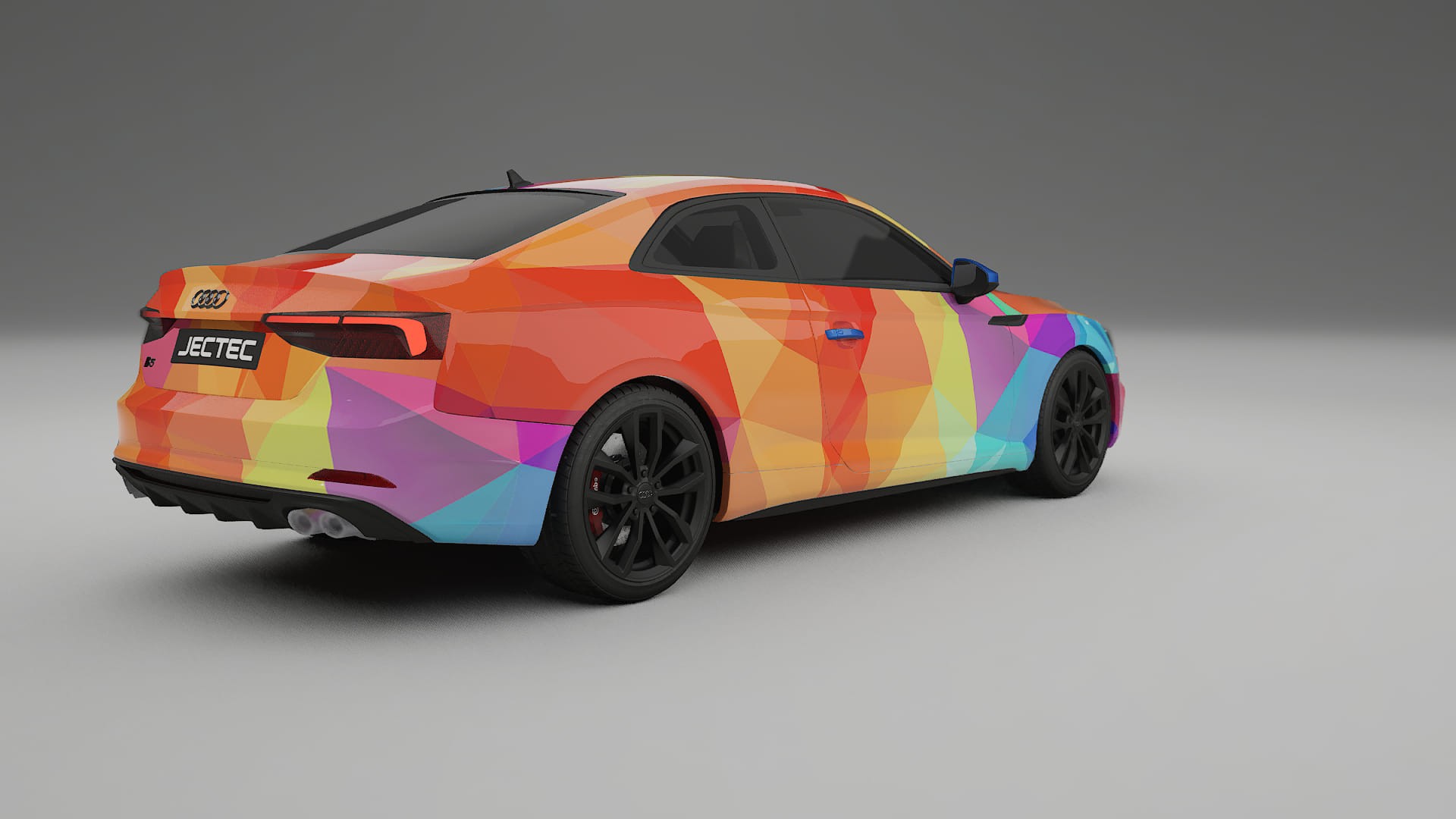 Audi S5 B9 prefacelift pre-LCI VECTOR VIBE – Design-Wrap PPF-Kit aus bedruckbarer Polyurethanfolie