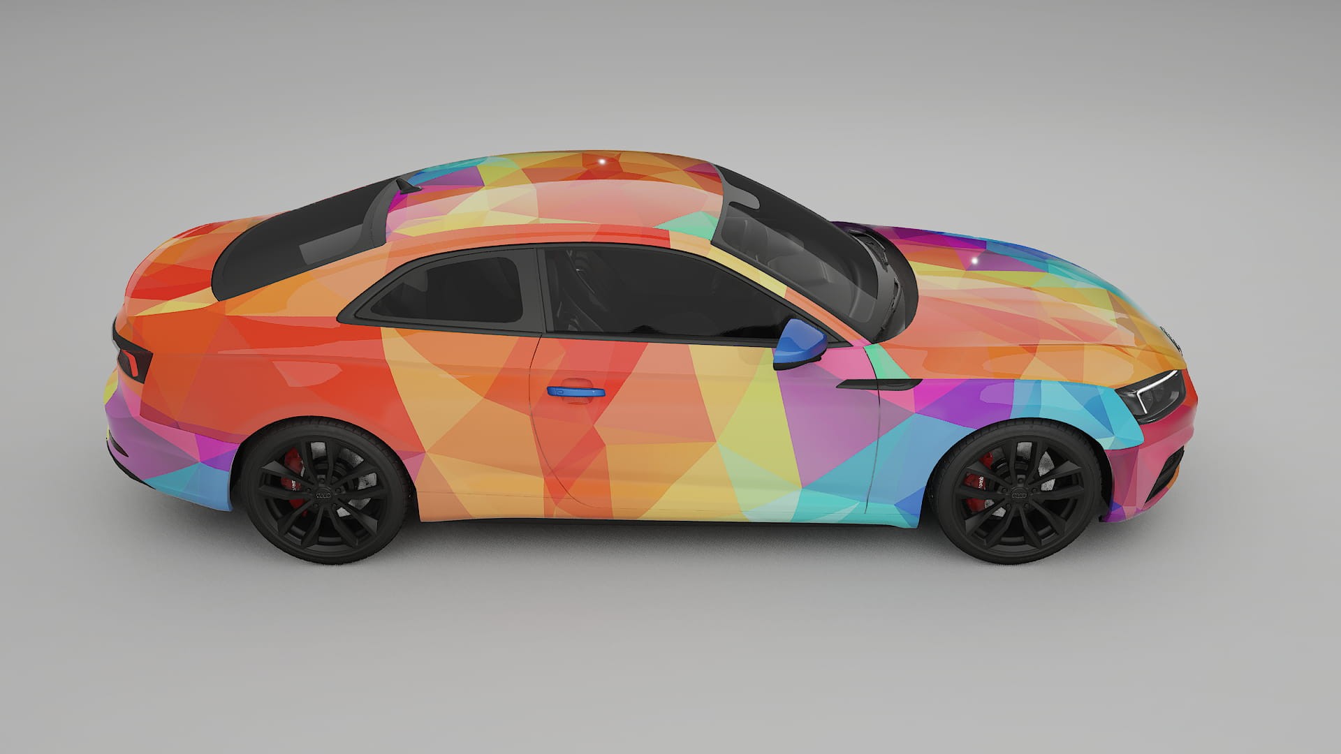 Audi S5 B9 prefacelift pre-LCI VECTOR VIBE – Design-Wrap PPF-Kit aus bedruckbarer Polyurethanfolie