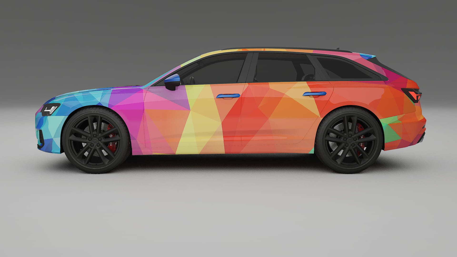 Audi S6 Avant prefacelift pre-LCI C8 VECTOR VIBE – Design-Wrap PPF-Kit aus bedruckbarer Polyurethanfolie