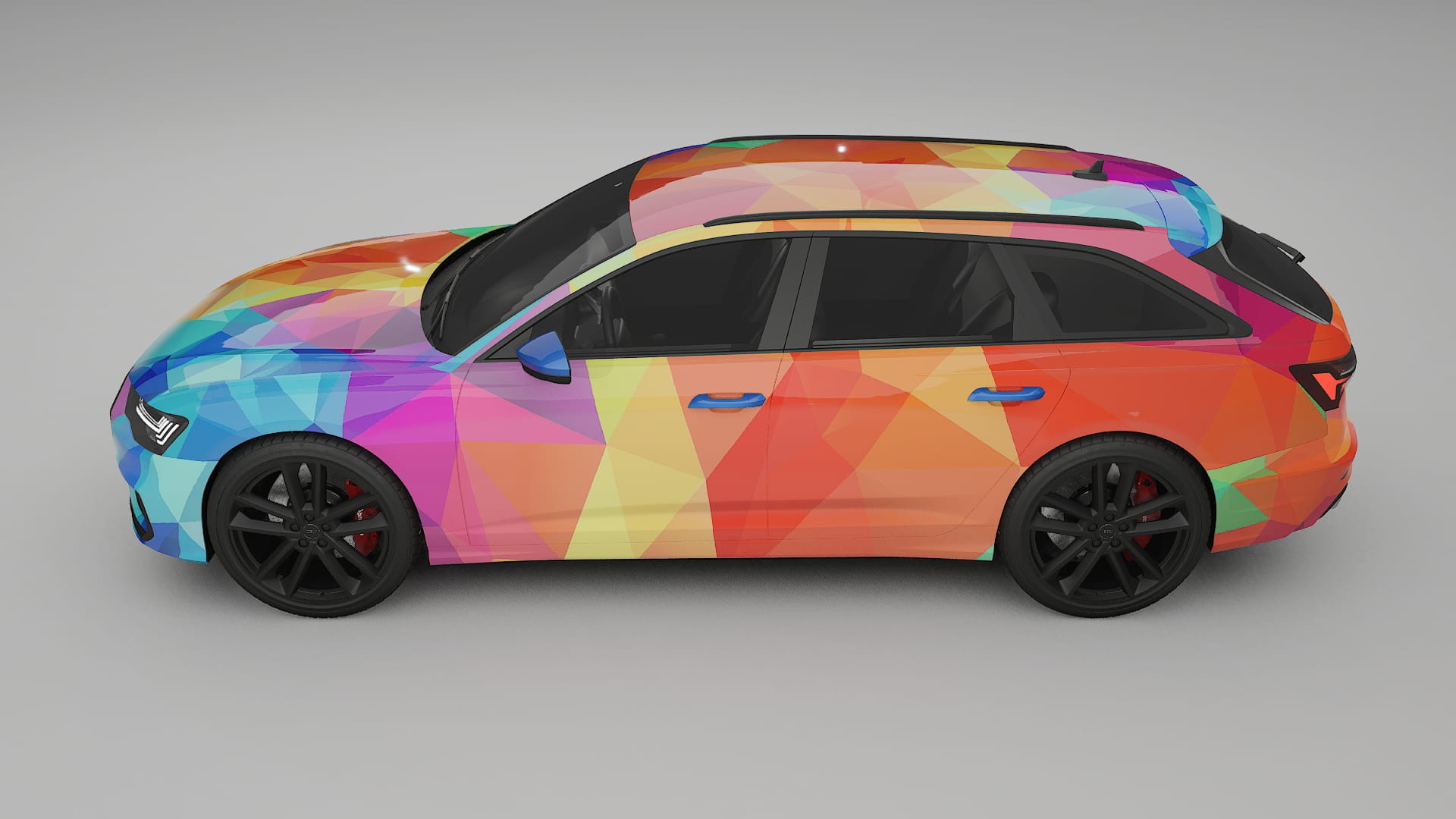 Audi S6 Avant prefacelift pre-LCI C8 VECTOR VIBE – Design-Wrap PPF-Kit aus bedruckbarer Polyurethanfolie