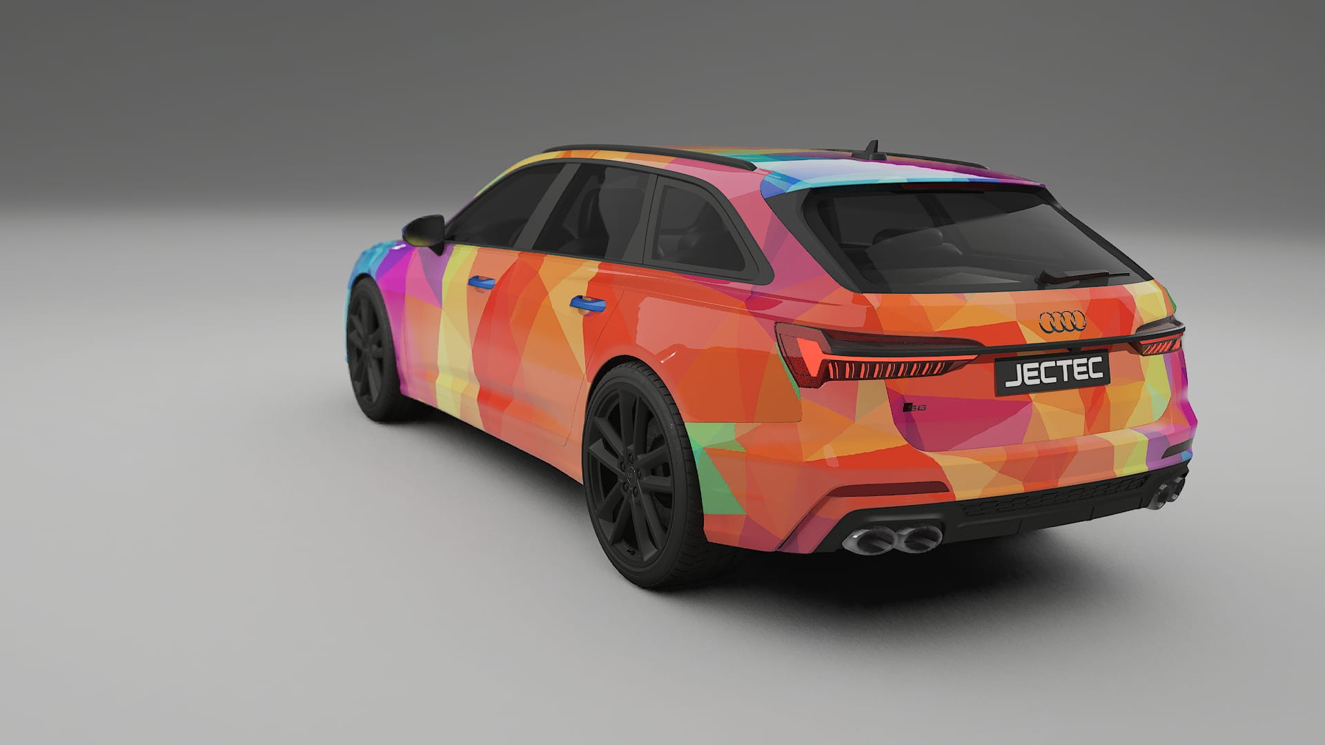 Audi S6 Avant prefacelift pre-LCI C8 VECTOR VIBE – Design-Wrap PPF-Kit aus bedruckbarer Polyurethanfolie