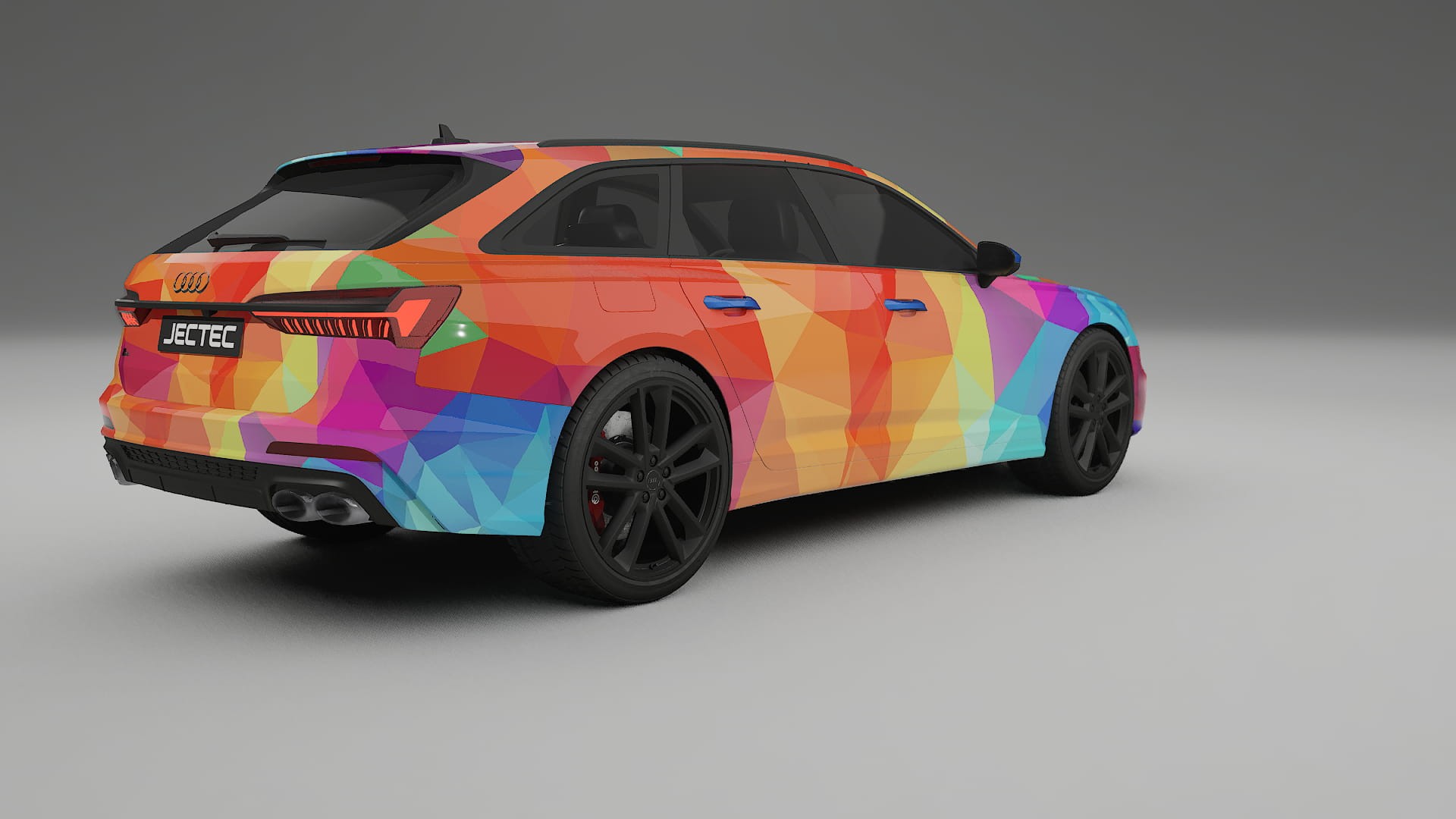 Audi S6 Avant prefacelift pre-LCI C8 VECTOR VIBE – Design-Wrap PPF-Kit aus bedruckbarer Polyurethanfolie