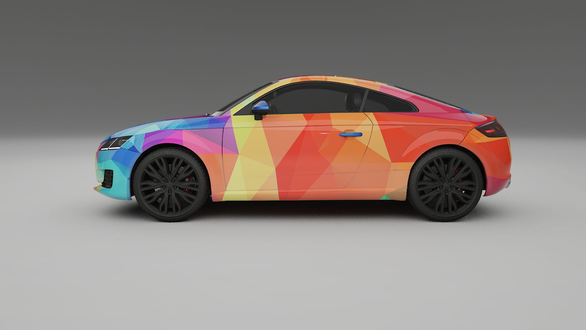 Audi TT Coupe 8S prefacelift pre-LCI VECTOR VIBE – Design-Wrap PPF-Kit aus bedruckbarer Polyurethanfolie