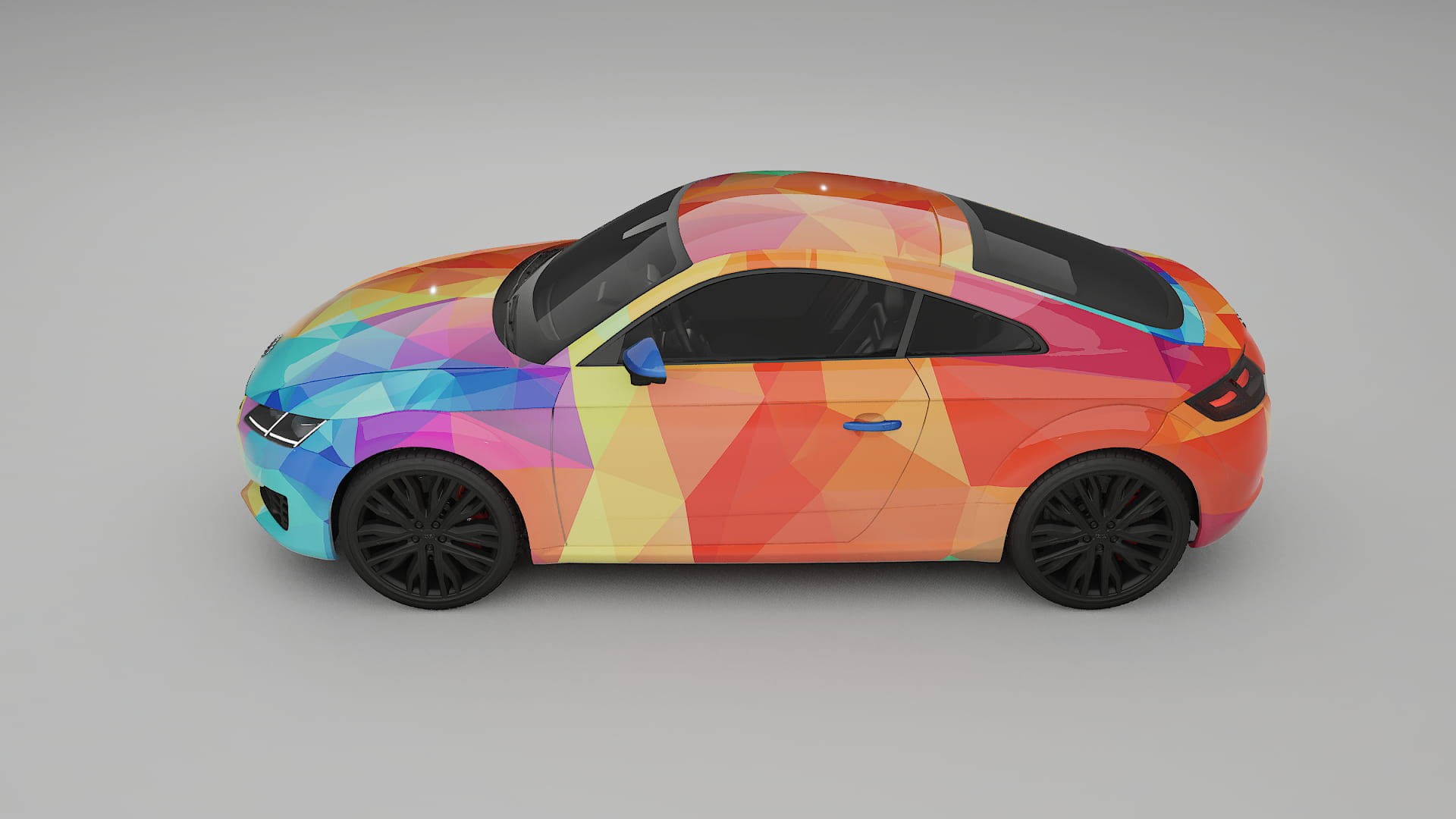 Audi TT Coupe 8S prefacelift pre-LCI VECTOR VIBE – Design-Wrap PPF-Kit aus bedruckbarer Polyurethanfolie