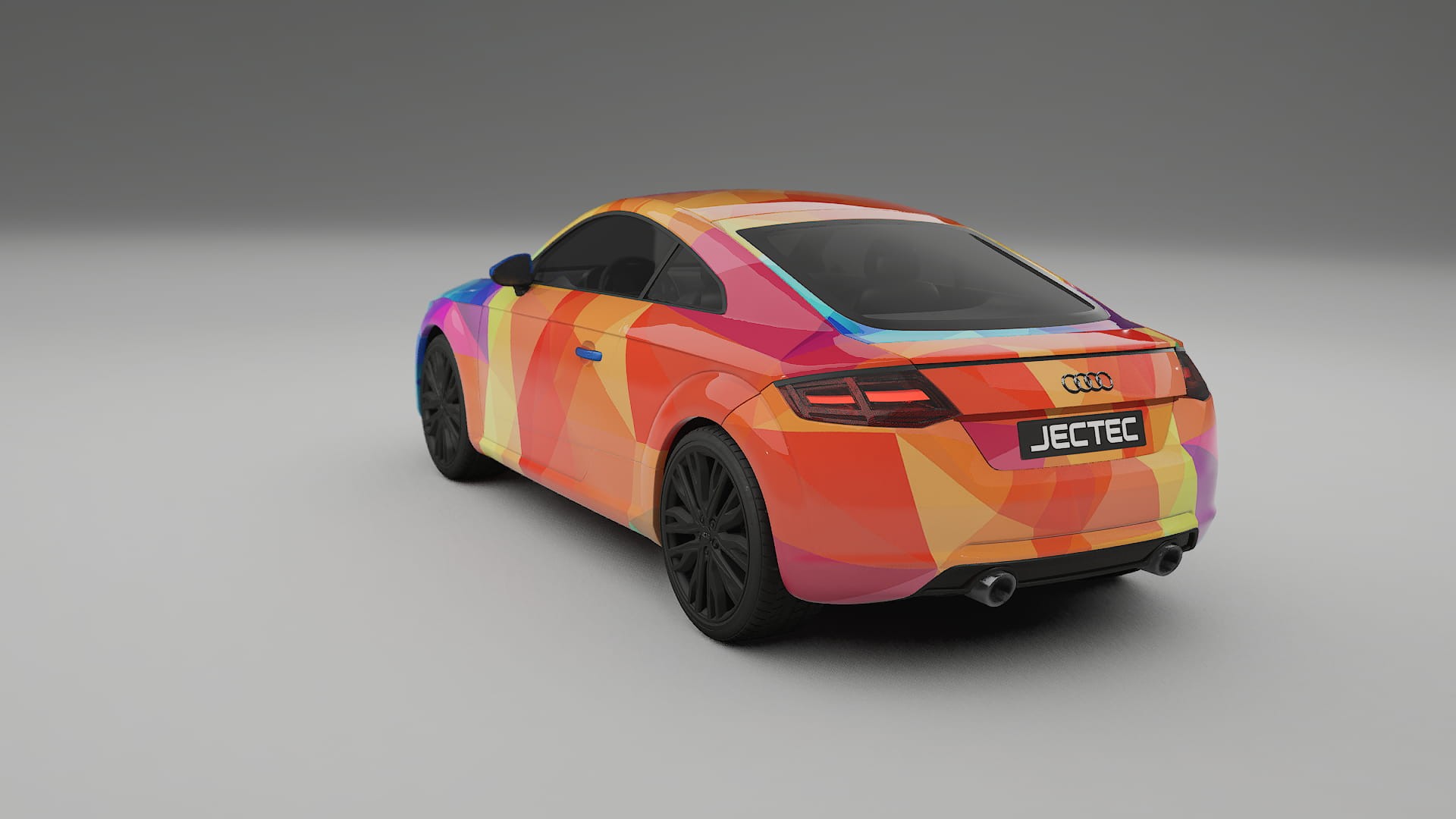 Audi TT Coupe 8S prefacelift pre-LCI VECTOR VIBE – Design-Wrap PPF-Kit aus bedruckbarer Polyurethanfolie