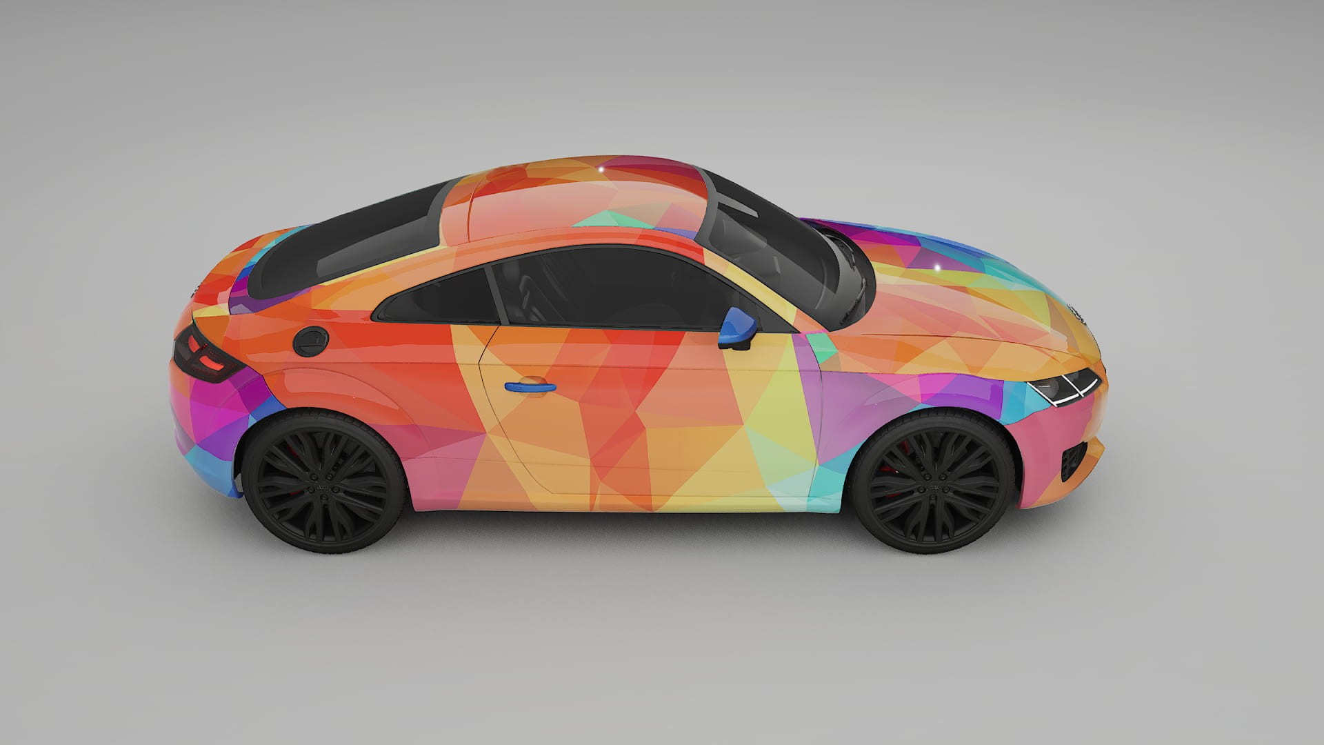 Audi TT Coupe 8S prefacelift pre-LCI VECTOR VIBE – Design-Wrap PPF-Kit aus bedruckbarer Polyurethanfolie