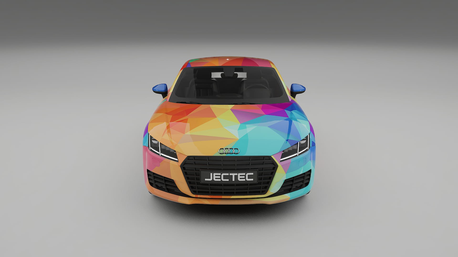 Audi TT Coupe 8S prefacelift pre-LCI VECTOR VIBE – Design-Wrap PPF-Kit aus bedruckbarer Polyurethanfolie