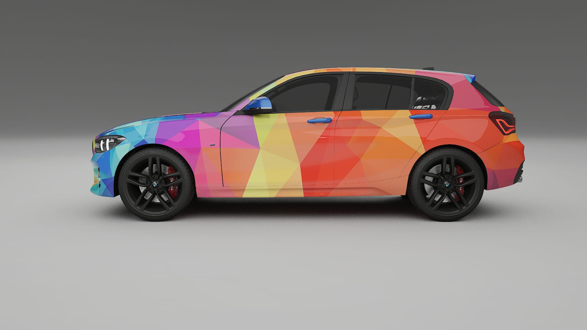 BMW 1 F20 facelift LCI VECTOR VIBE – Design-Wrap PPF-Kit aus bedruckbarer Polyurethanfolie
