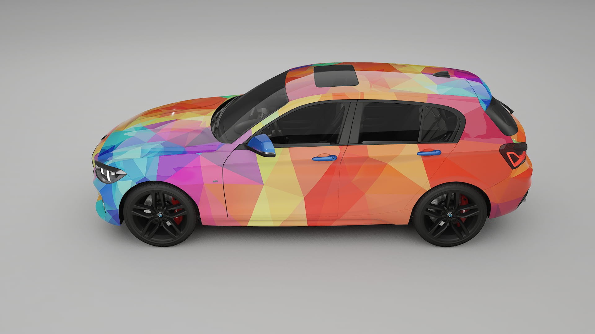 BMW 1 F20 facelift LCI VECTOR VIBE – Design-Wrap PPF-Kit aus bedruckbarer Polyurethanfolie
