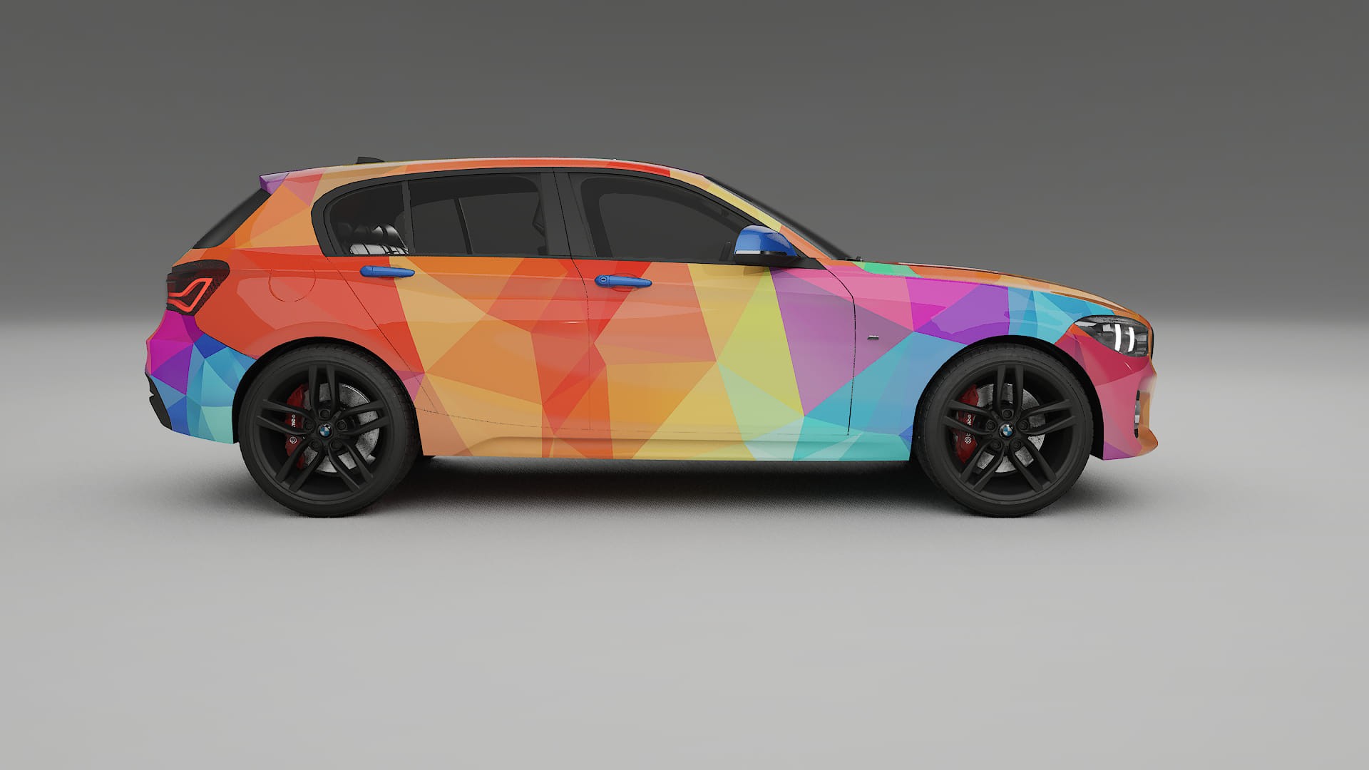 BMW 1 F20 facelift LCI VECTOR VIBE – Design-Wrap PPF-Kit aus bedruckbarer Polyurethanfolie