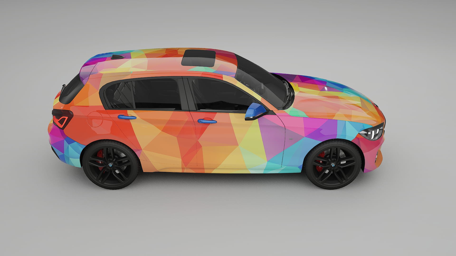 BMW 1 F20 facelift LCI VECTOR VIBE – Design-Wrap PPF-Kit aus bedruckbarer Polyurethanfolie