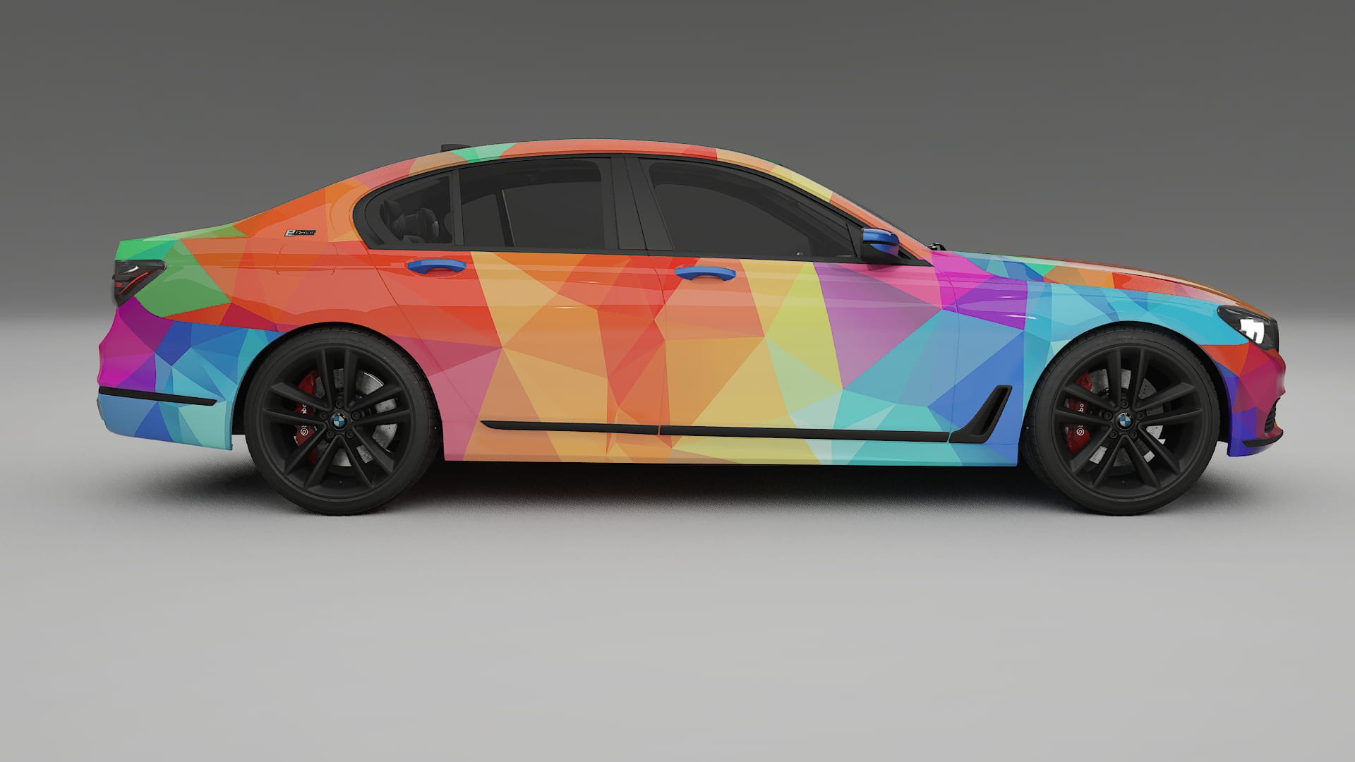 BMW 7 G11 G12 facelift LCI VECTOR VIBE – Design-Wrap PPF-Kit aus bedruckbarer Polyurethanfolie