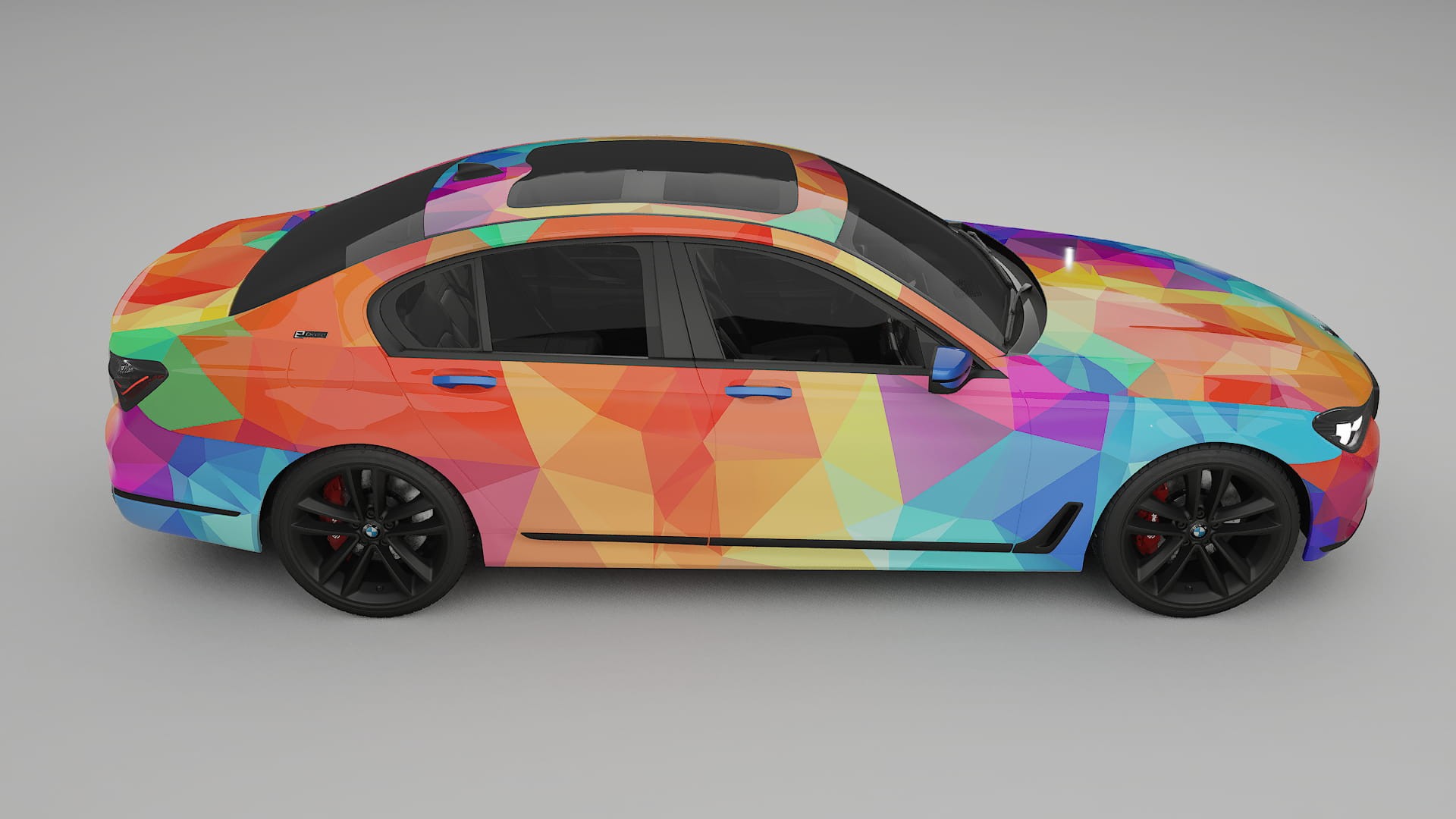BMW 7 G11 G12 facelift LCI VECTOR VIBE – Design-Wrap PPF-Kit aus bedruckbarer Polyurethanfolie