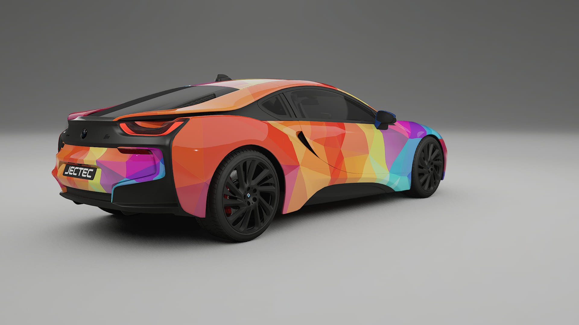 BMW I8 I12 VECTOR VIBE – Design-Wrap PPF-Kit aus bedruckbarer Polyurethanfolie