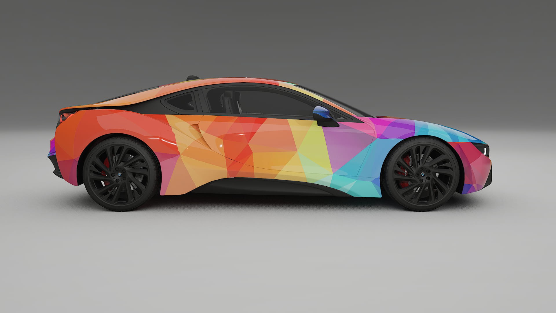 BMW I8 I12 VECTOR VIBE – Design-Wrap PPF-Kit aus bedruckbarer Polyurethanfolie
