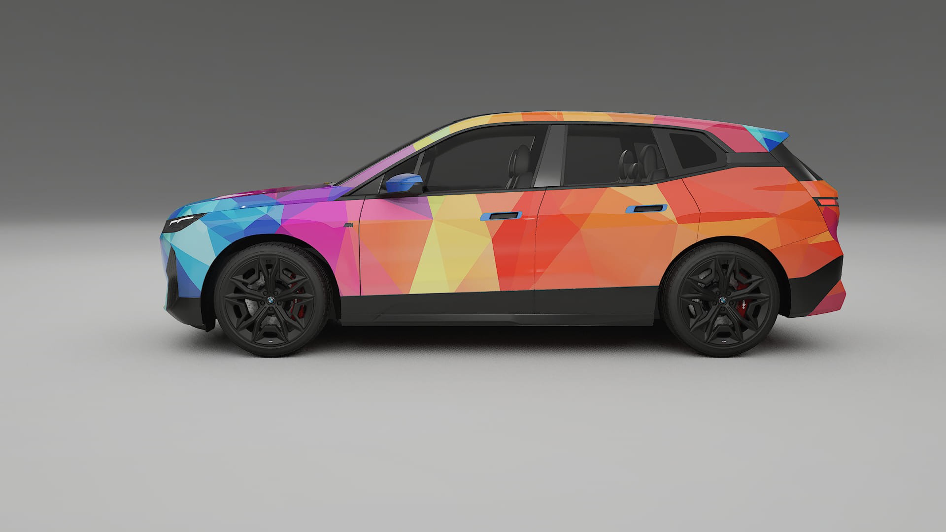 BMW iX M60 VECTOR VIBE – Design-Wrap PPF-Kit aus bedruckbarer Polyurethanfolie