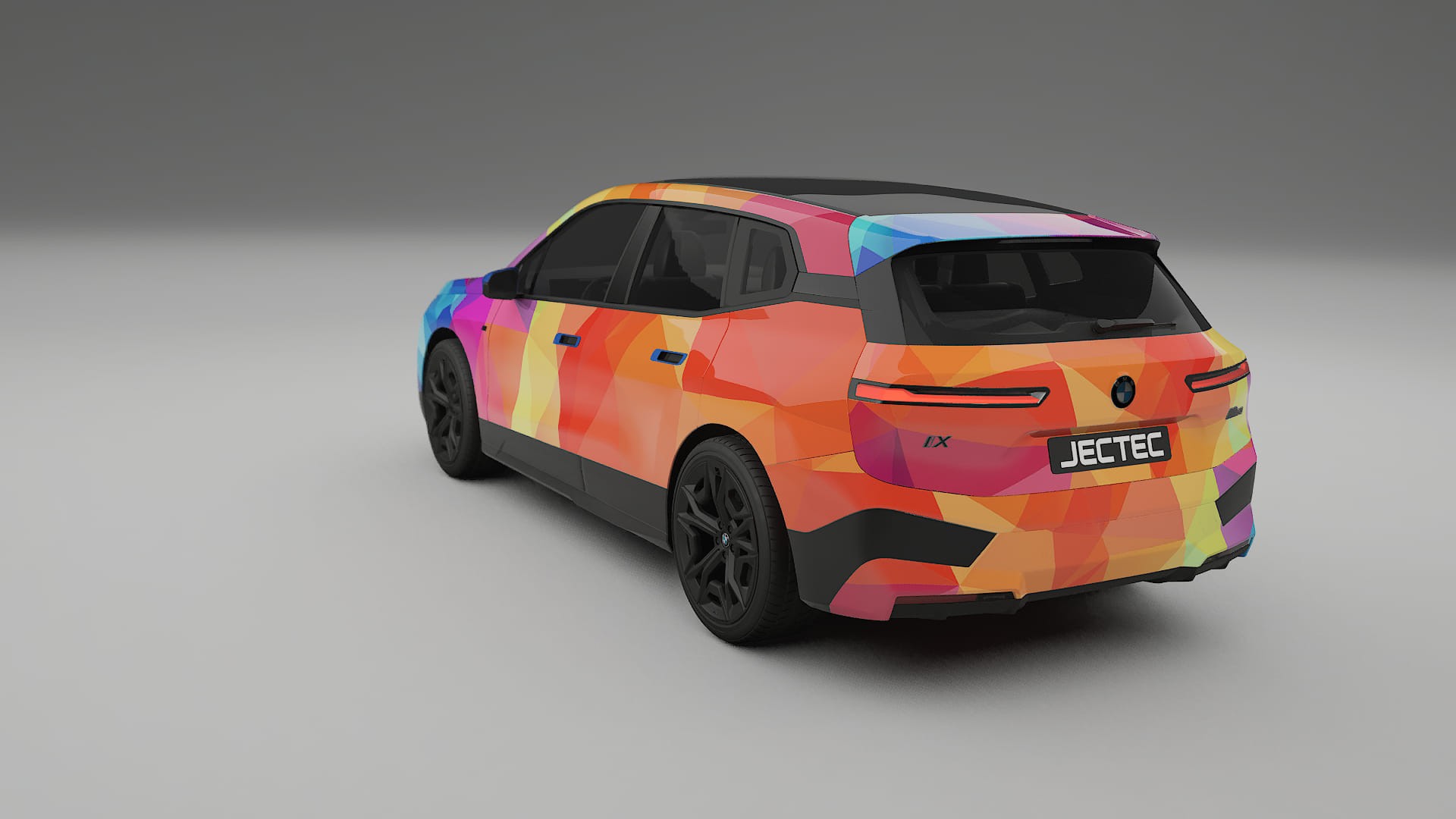 BMW iX M60 VECTOR VIBE – Design-Wrap PPF-Kit aus bedruckbarer Polyurethanfolie