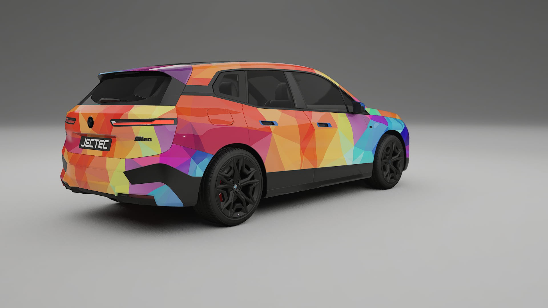 BMW iX M60 VECTOR VIBE – Design-Wrap PPF-Kit aus bedruckbarer Polyurethanfolie