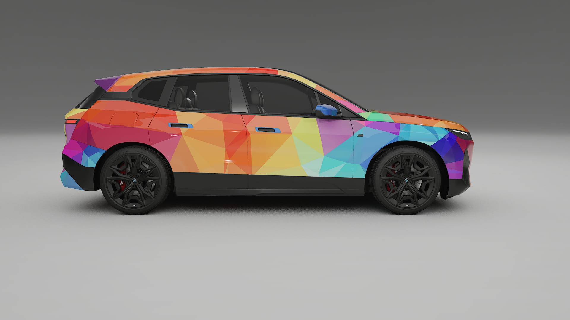 BMW iX M60 VECTOR VIBE – Design-Wrap PPF-Kit aus bedruckbarer Polyurethanfolie