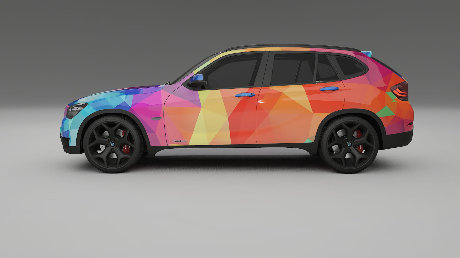 BMW X1 E84 VECTOR VIBE – Design-Wrap PPF-Kit aus bedruckbarer Polyurethanfolie