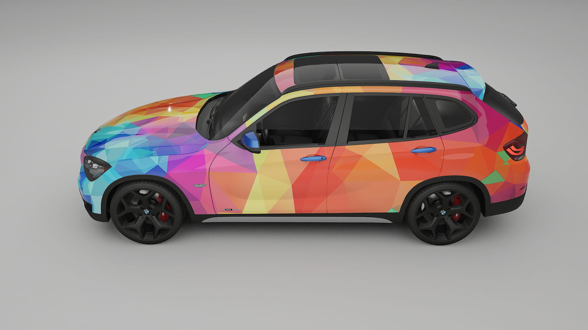 BMW X1 E84 VECTOR VIBE – Design-Wrap PPF-Kit aus bedruckbarer Polyurethanfolie