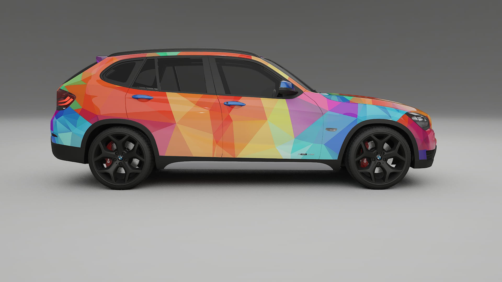 BMW X1 E84 VECTOR VIBE – Design-Wrap PPF-Kit aus bedruckbarer Polyurethanfolie
