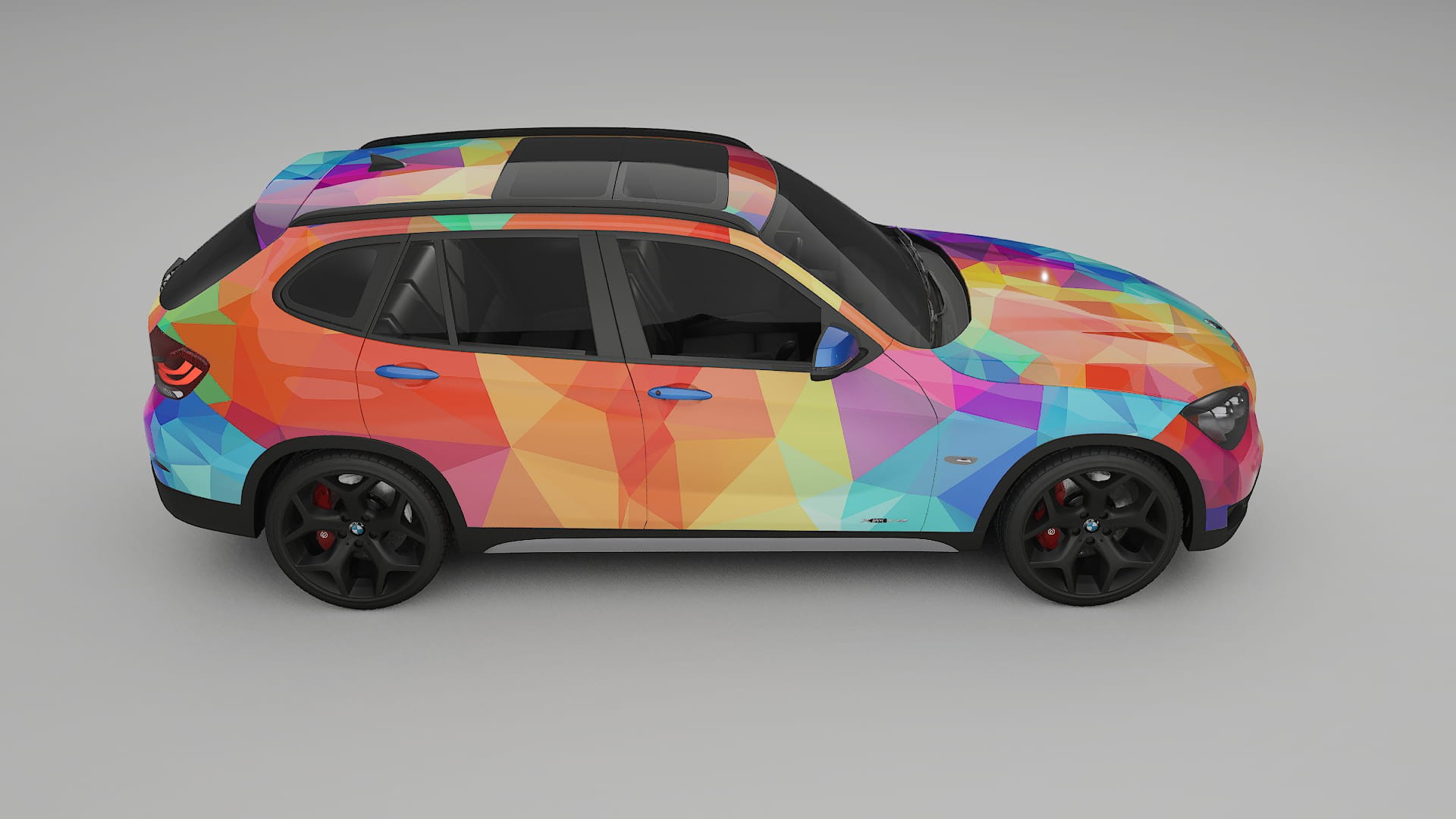 BMW X1 E84 VECTOR VIBE – Design-Wrap PPF-Kit aus bedruckbarer Polyurethanfolie