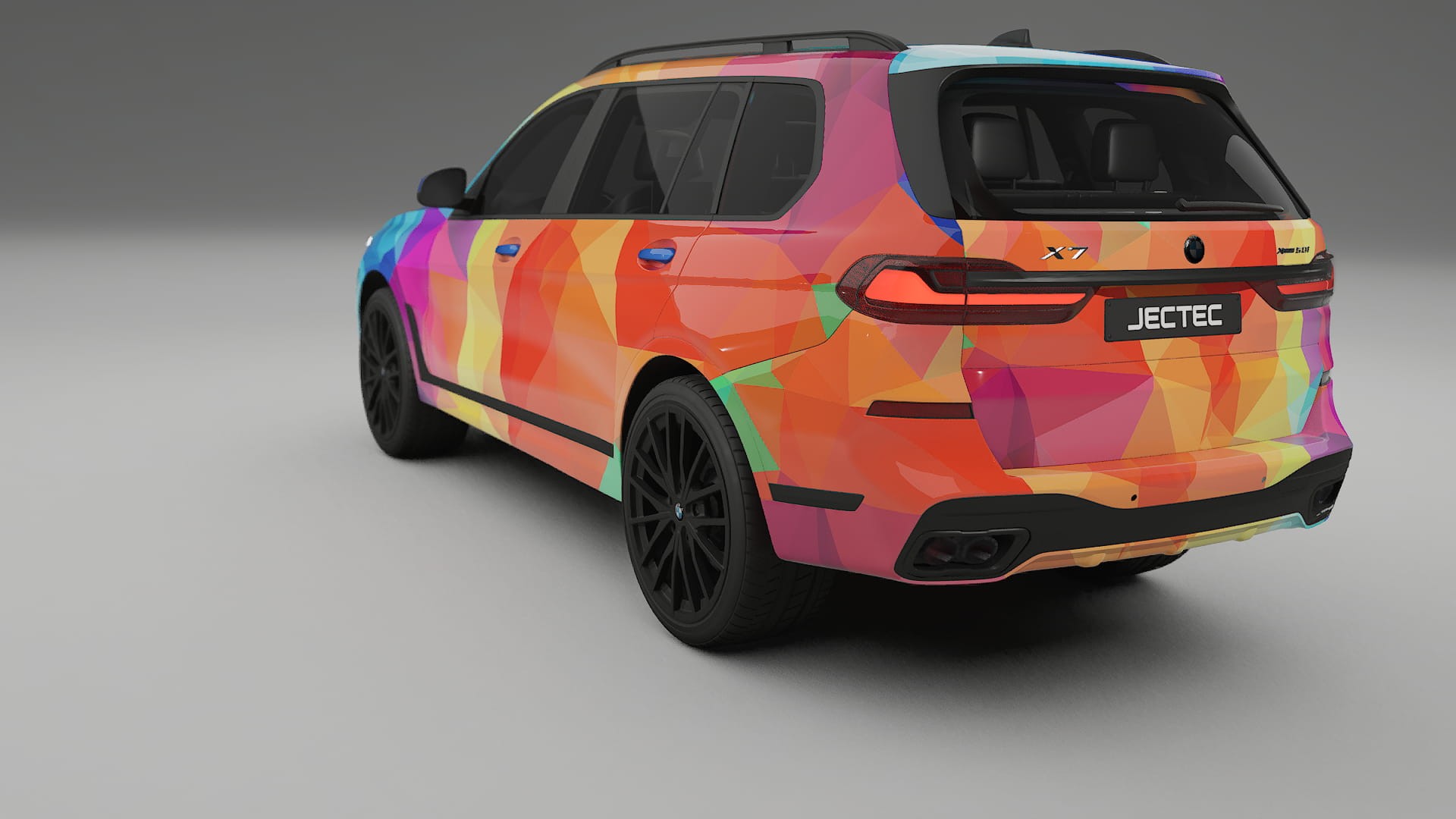 BMW X7 M G07 VECTOR VIBE – Design-Wrap PPF-Kit aus bedruckbarer Polyurethanfolie