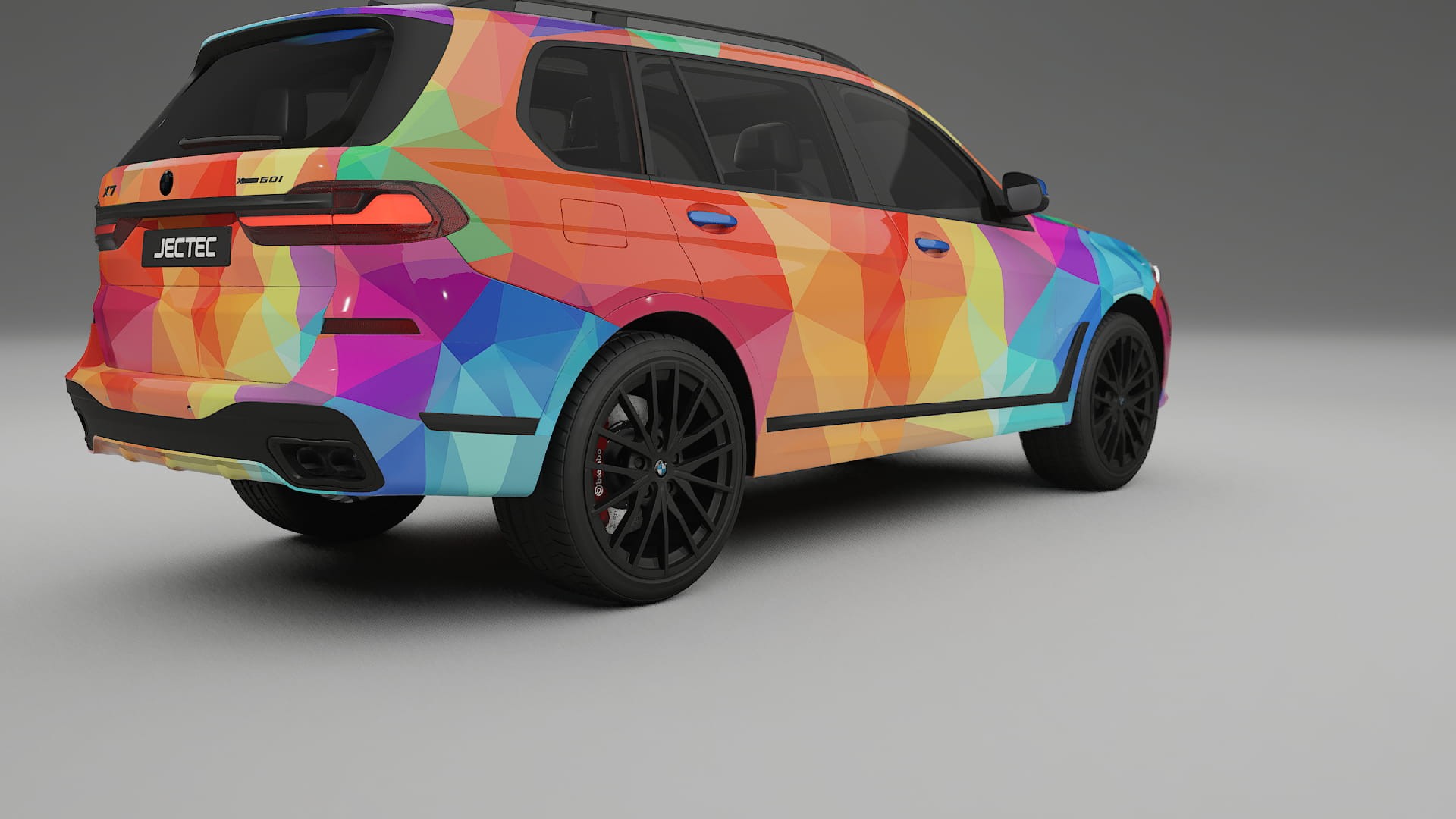 BMW X7 M G07 VECTOR VIBE – Design-Wrap PPF-Kit aus bedruckbarer Polyurethanfolie