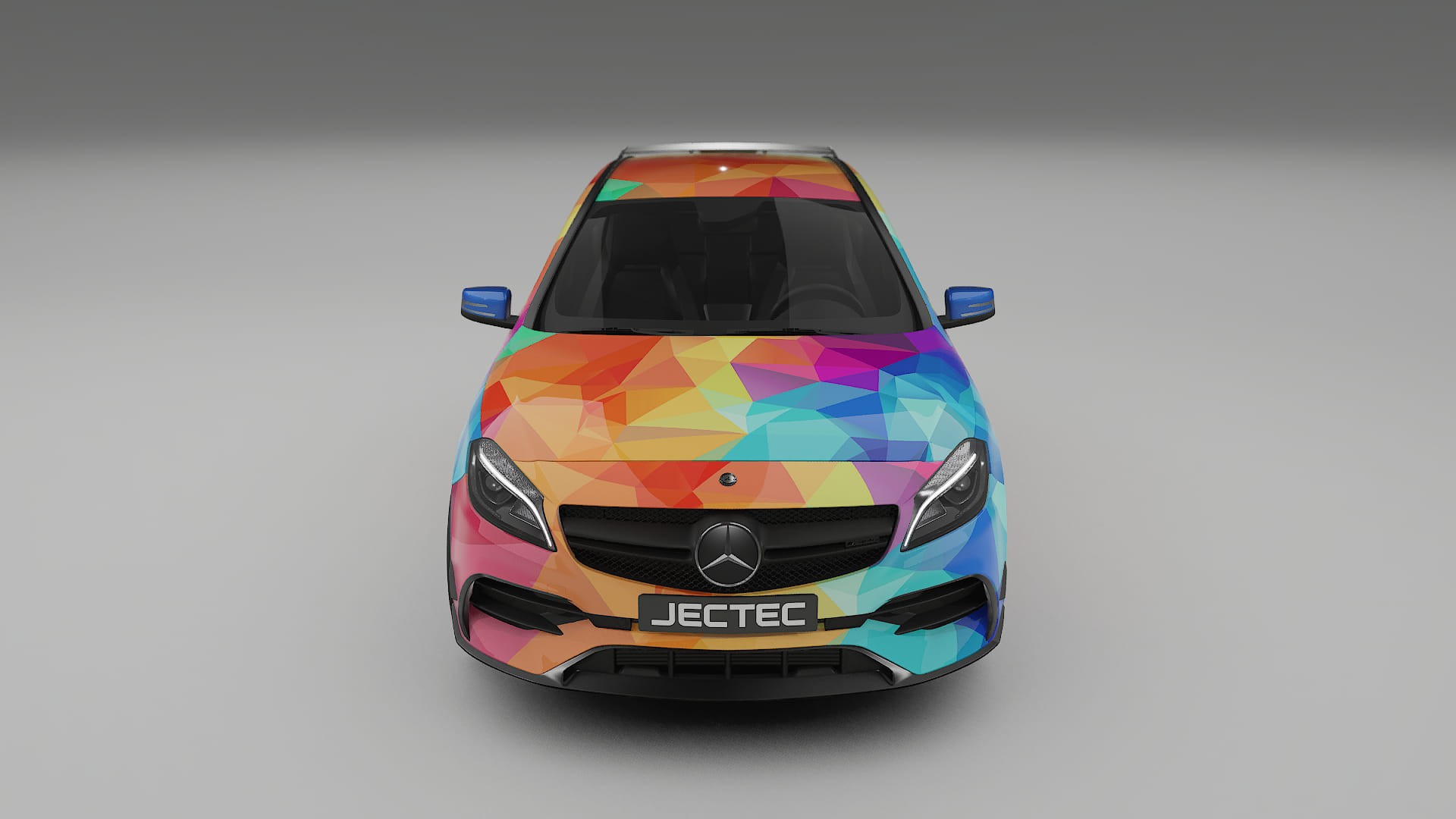 Mercedes A45 AMG W176 VECTOR VIBE – Design-Wrap PPF-Kit aus bedruckbarer Polyurethanfolie
