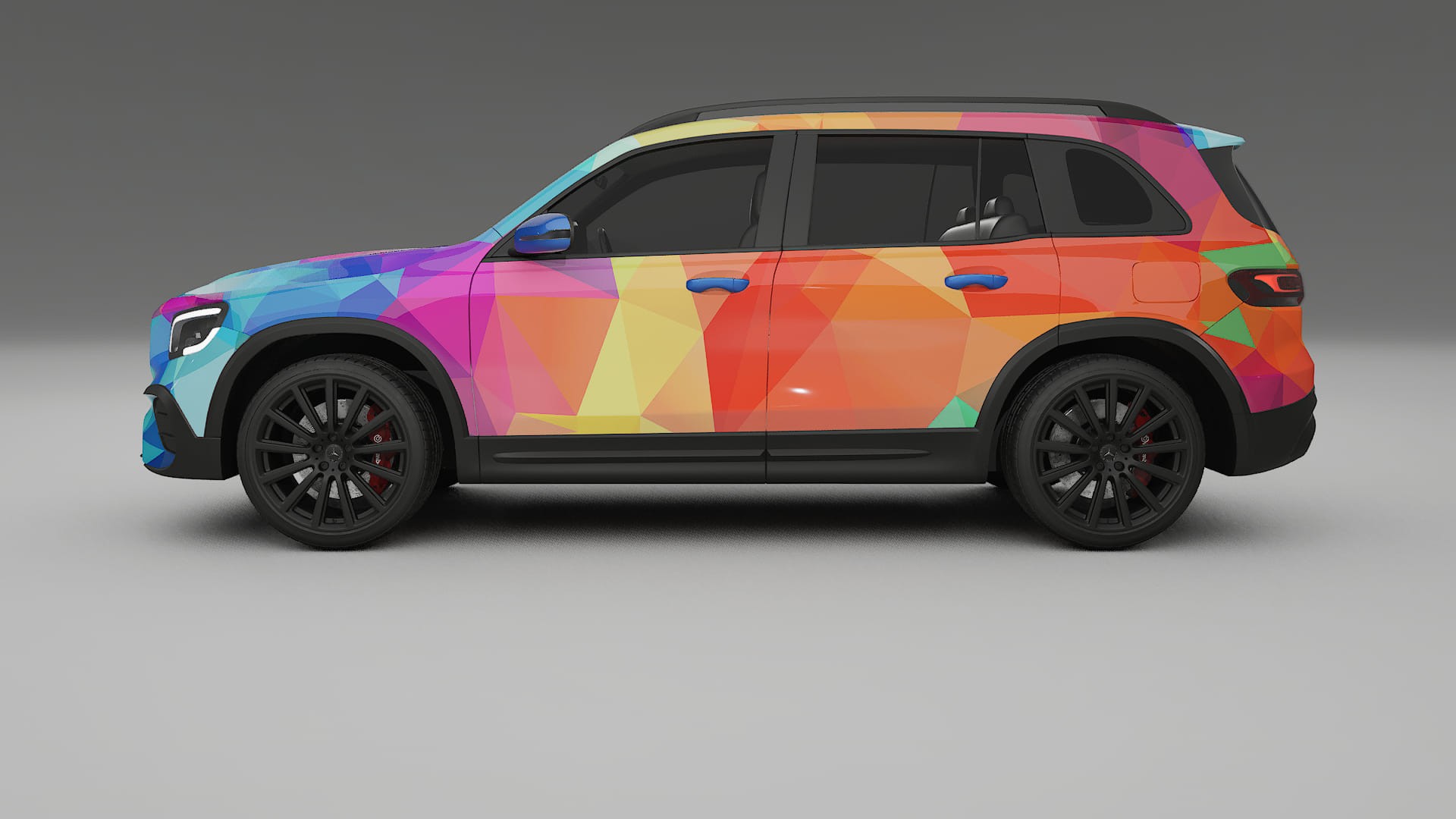 Mercedes AMG GLB VECTOR VIBE – Design-Wrap PPF-Kit aus bedruckbarer Polyurethanfolie