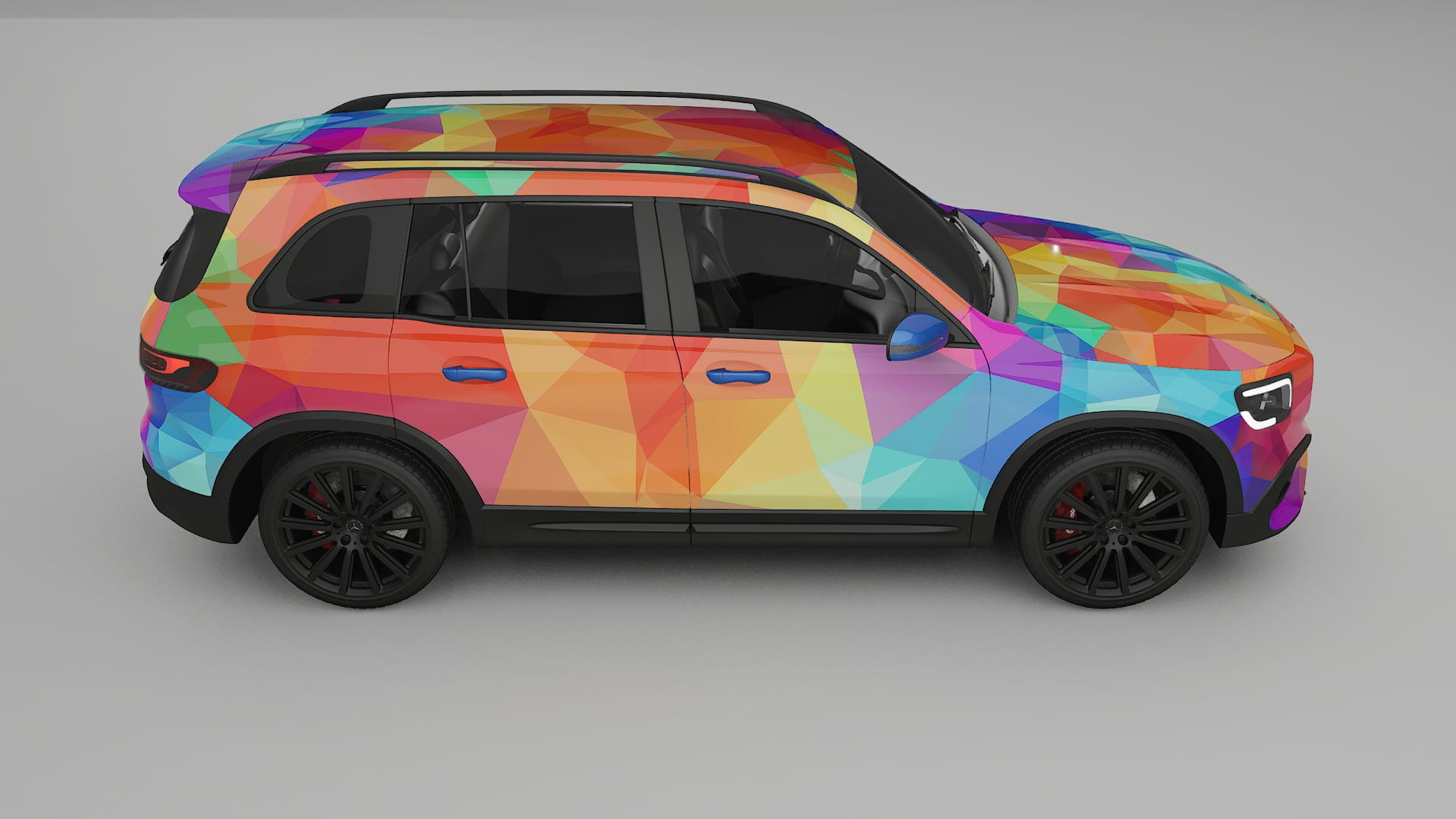 Mercedes AMG GLB VECTOR VIBE – Design-Wrap PPF-Kit aus bedruckbarer Polyurethanfolie