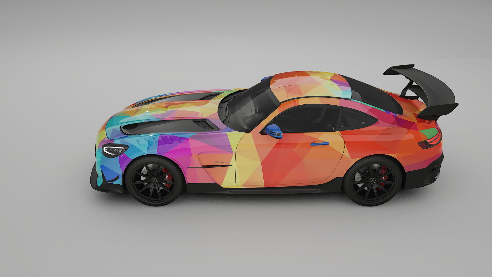 Mercedes AMG GT Black Series C192 Coupe VECTOR VIBE – Design-Wrap PPF-Kit aus bedruckbarer Polyurethanfolie