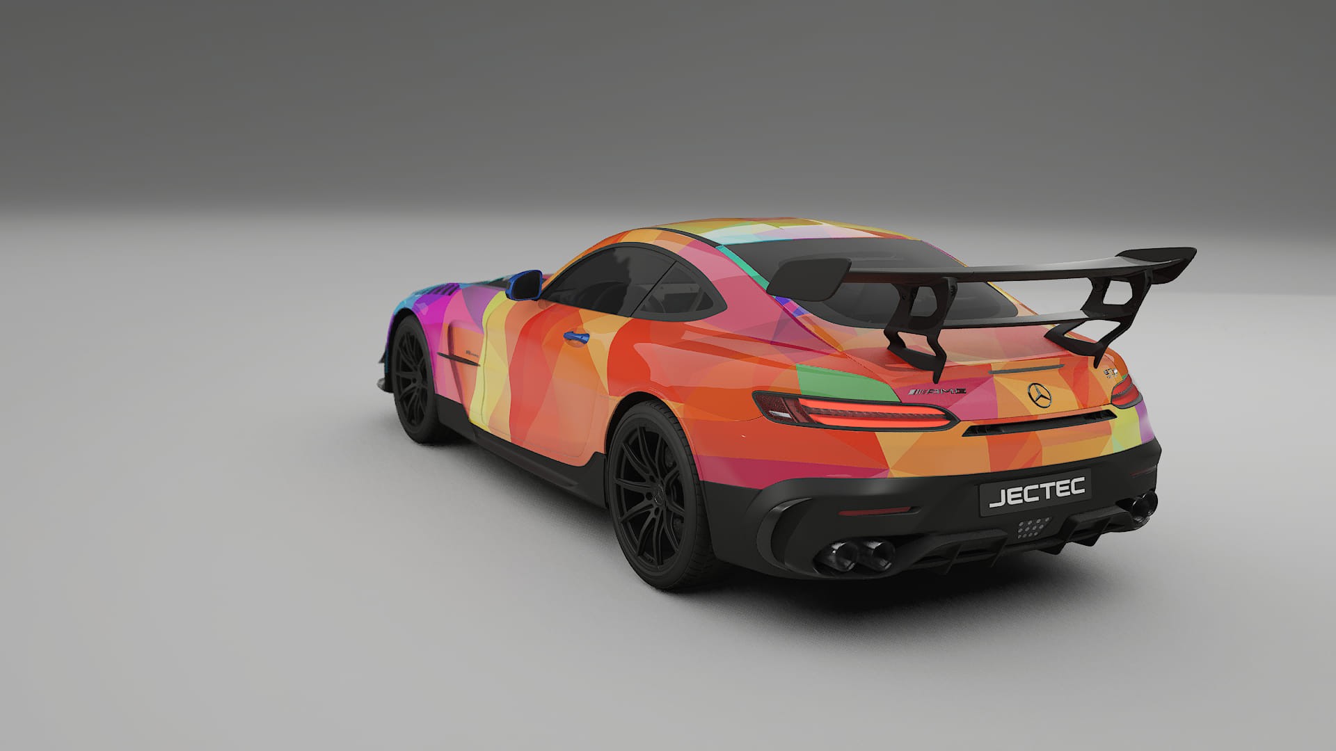 Mercedes AMG GT Black Series C192 Coupe VECTOR VIBE – Design-Wrap PPF-Kit aus bedruckbarer Polyurethanfolie