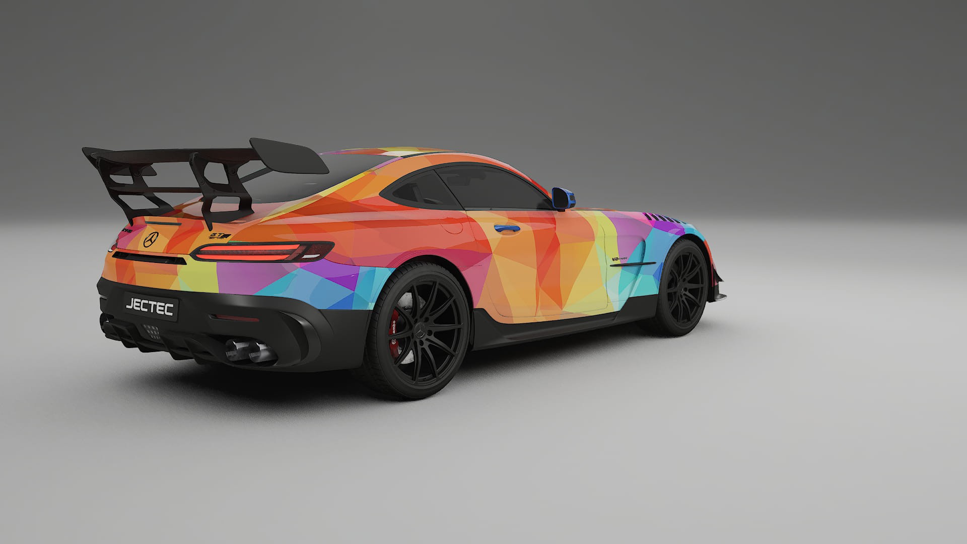 Mercedes AMG GT Black Series C192 Coupe VECTOR VIBE – Design-Wrap PPF-Kit aus bedruckbarer Polyurethanfolie