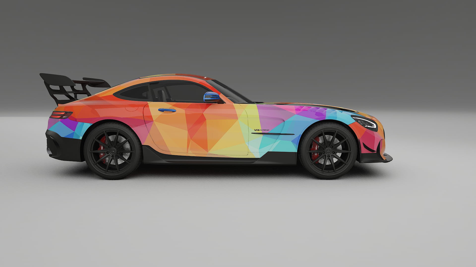 Mercedes AMG GT Black Series C192 Coupe VECTOR VIBE – Design-Wrap PPF-Kit aus bedruckbarer Polyurethanfolie