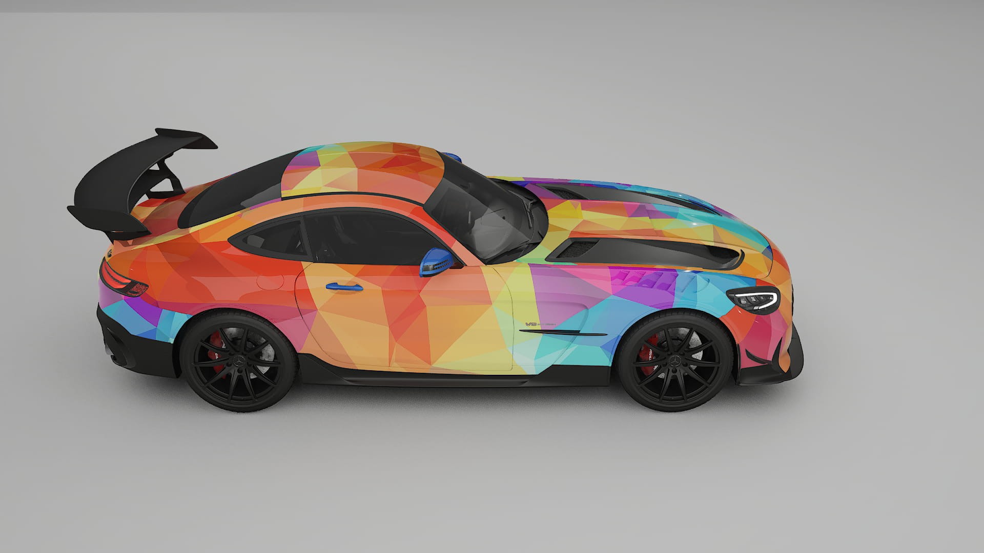 Mercedes AMG GT Black Series C192 Coupe VECTOR VIBE – Design-Wrap PPF-Kit aus bedruckbarer Polyurethanfolie