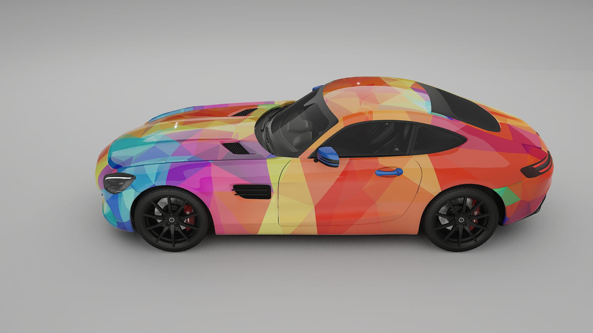 Mercedes AMG GT C190 Coupe VECTOR VIBE – Design-Wrap PPF-Kit aus bedruckbarer Polyurethanfolie